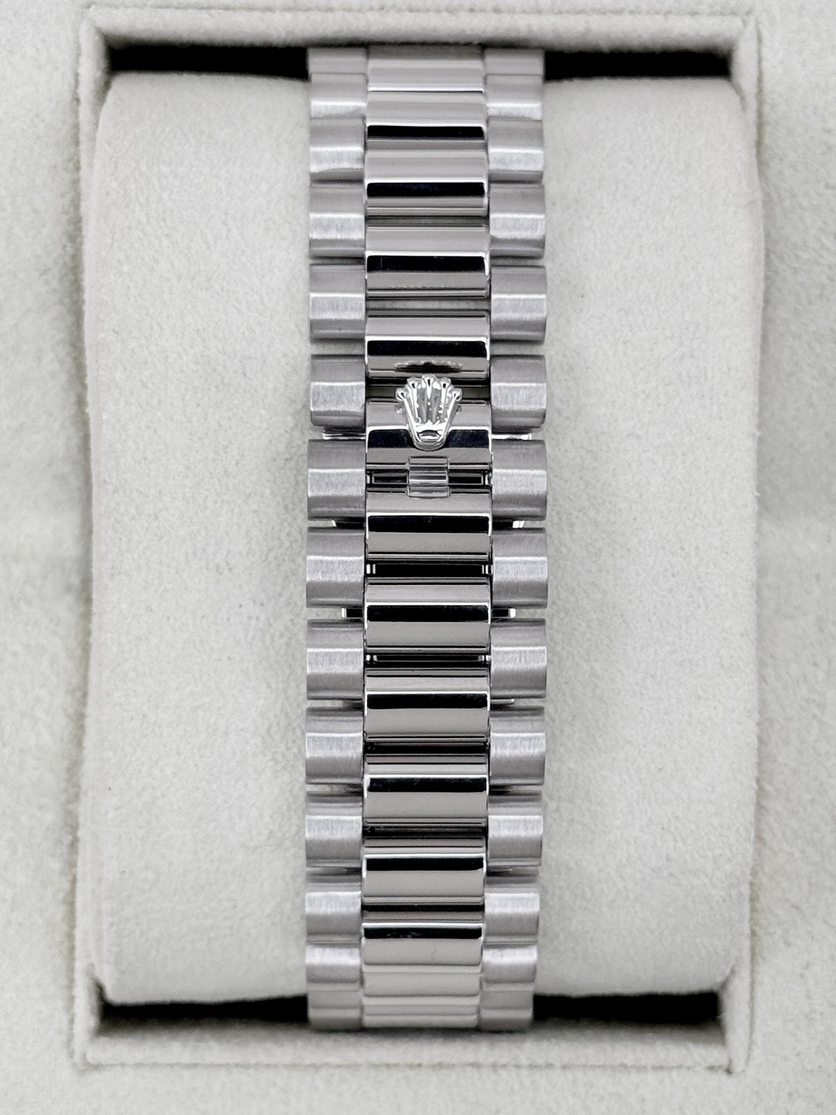 2014 Rolex Day-Date II 41mm 218206 Platinum Ice Blue Roman Numeral Dial