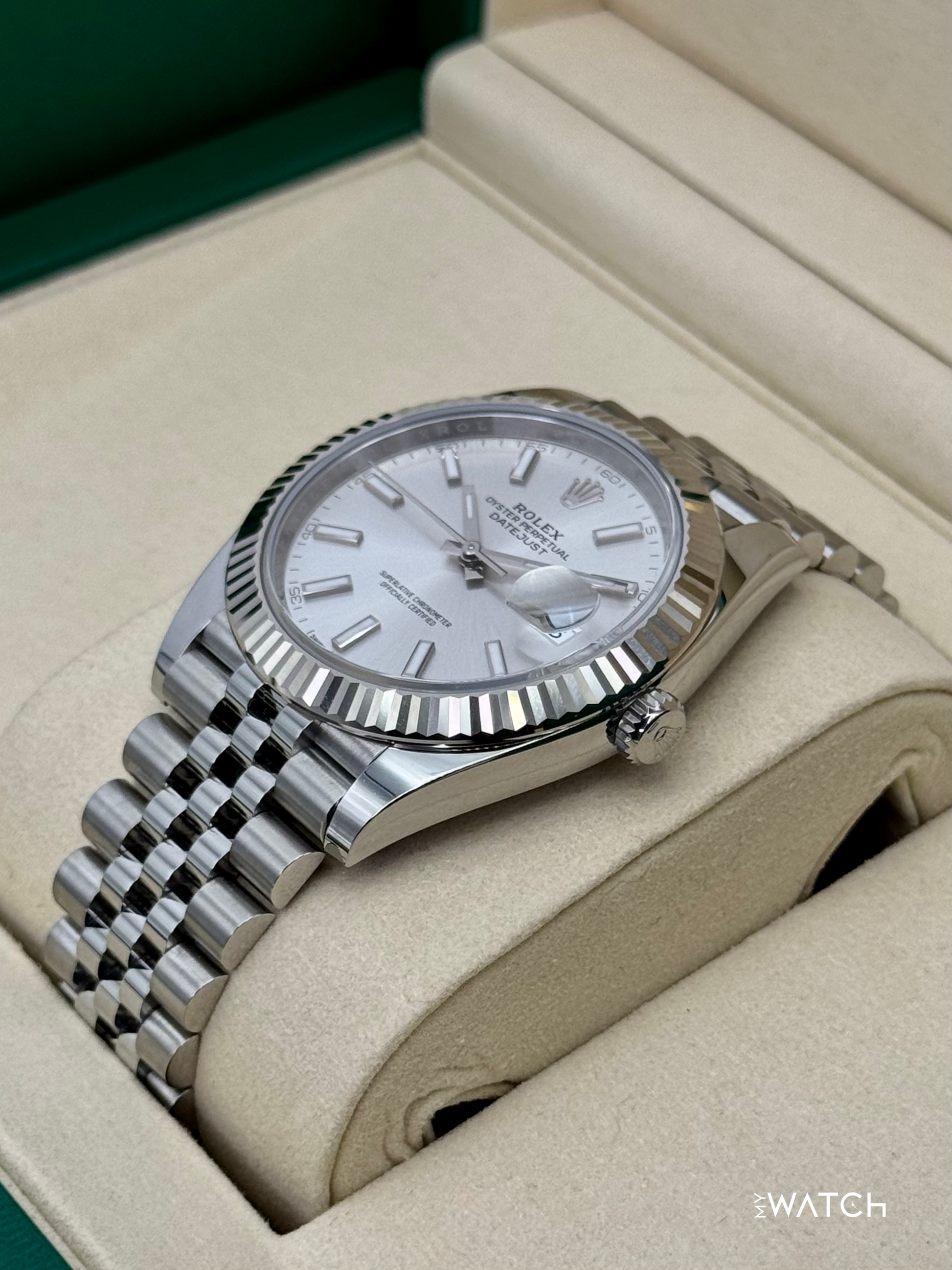 New 2025 Rolex Datejust 41mm 126334 Stainless Steel Jubilee Silver Dial - MyWatchLLC