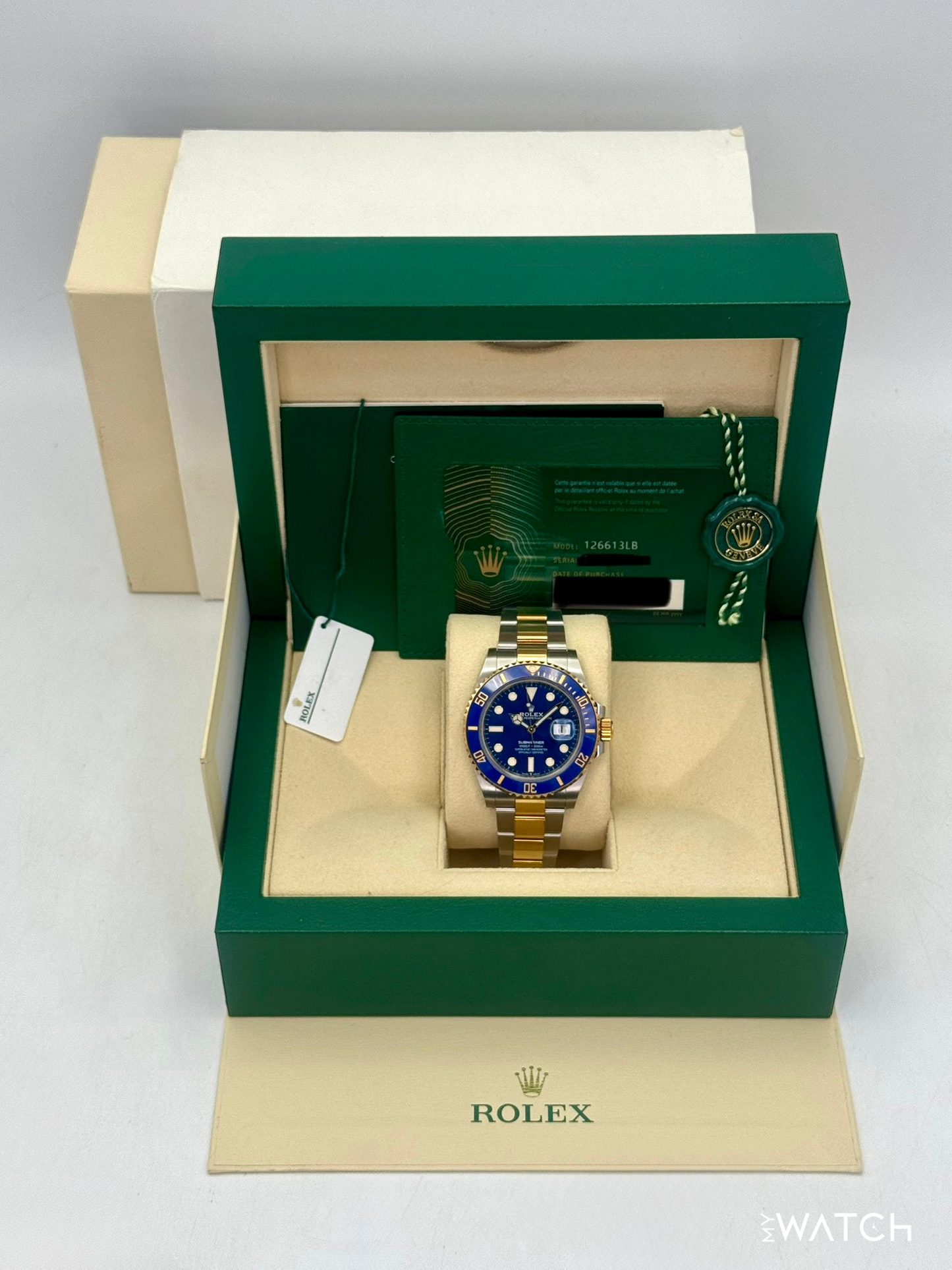 2022 Rolex Submariner "Bluesy" 41mm 126613LB Two-Tone Blue Dial - MyWatchLLC