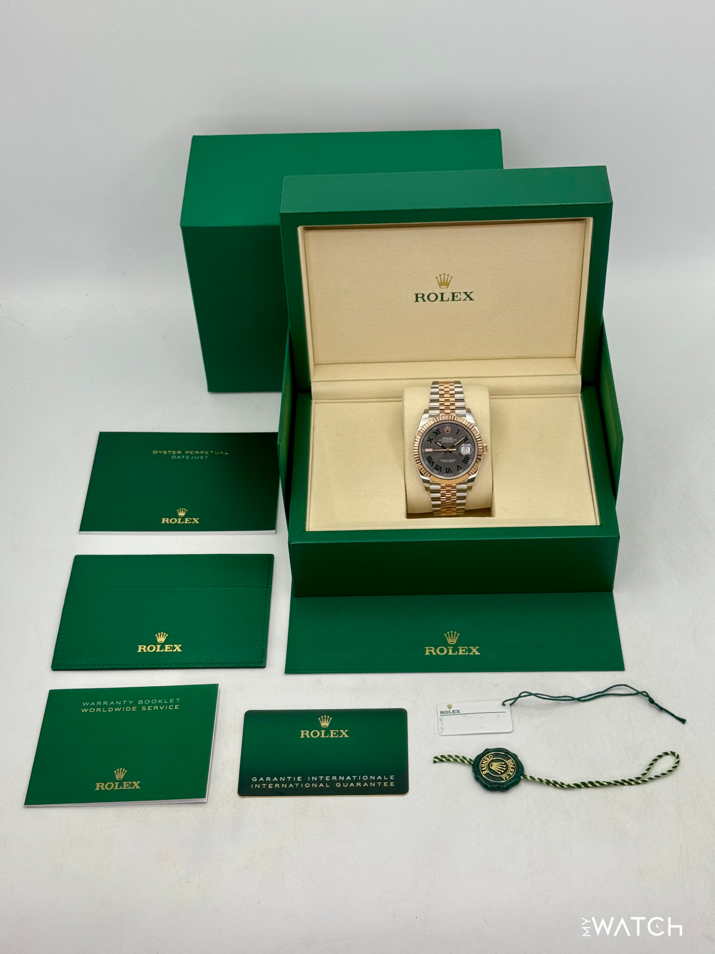 2025 Rolex Datejust 41mm 126331 Two-Tone Jubilee Wimbledon Dial - MyWatchLLC