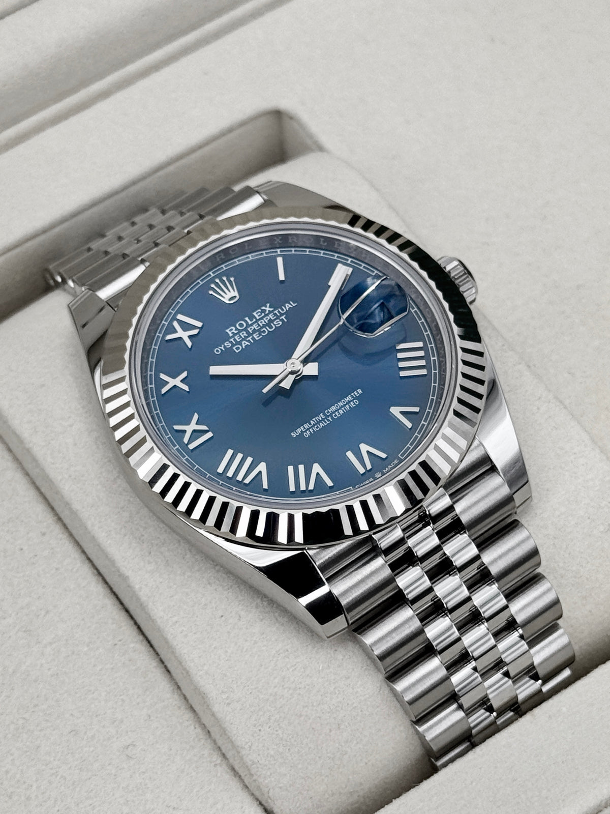 NEW 2026 Rolex Datejust 41mm 126334 Stainless Steel Jubilee Blue Roman Numeral Dial