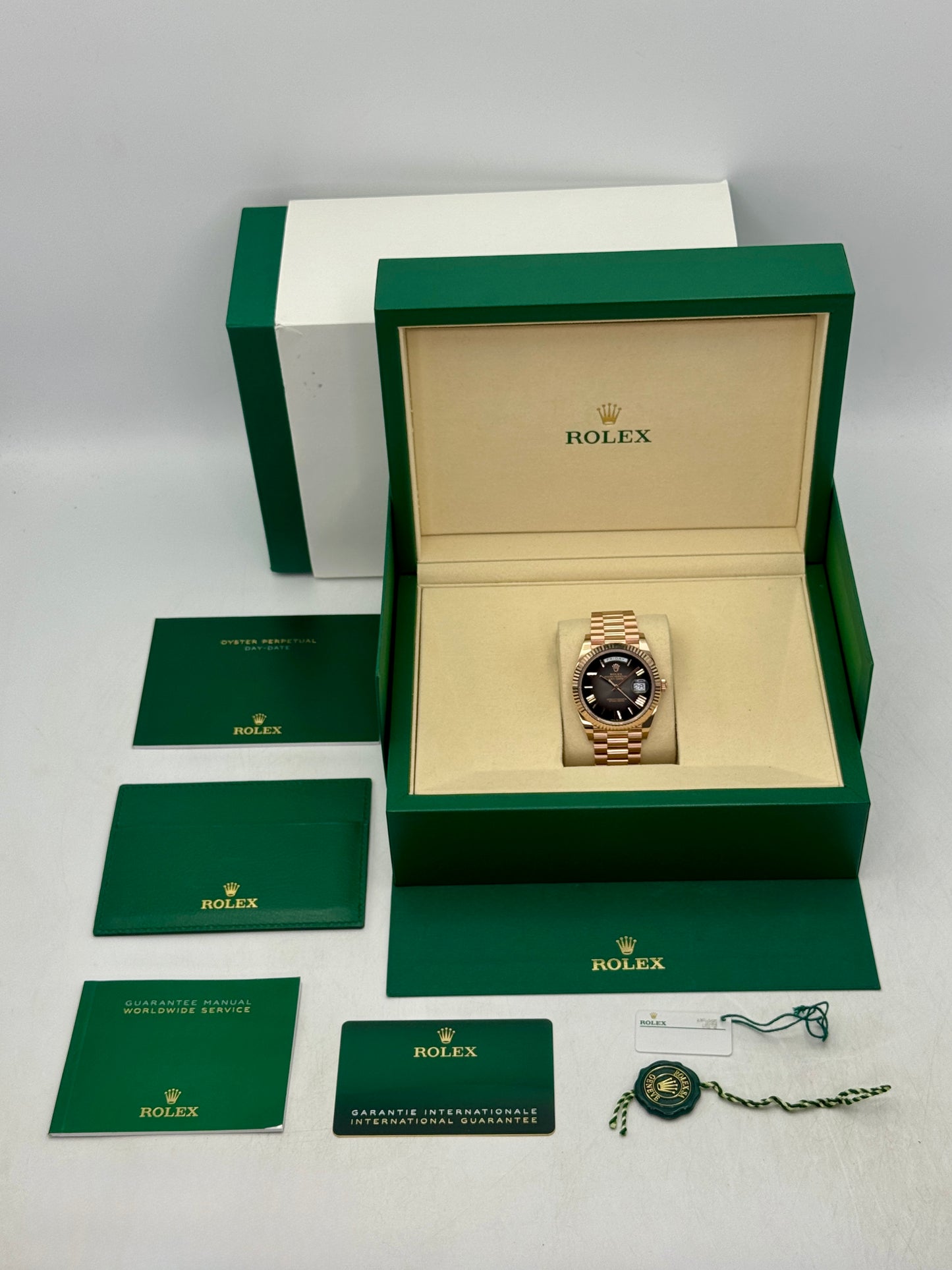 2025 Rolex Day-Date 40mm 228235 Presidential Slate Ombre Dial
