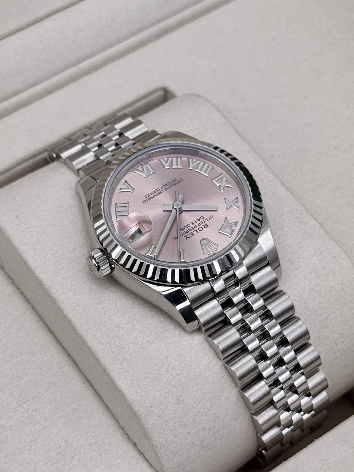 NEW 2026 Rolex Datejust 31mm 278274 Stainless Steel Jubilee Pink Dial