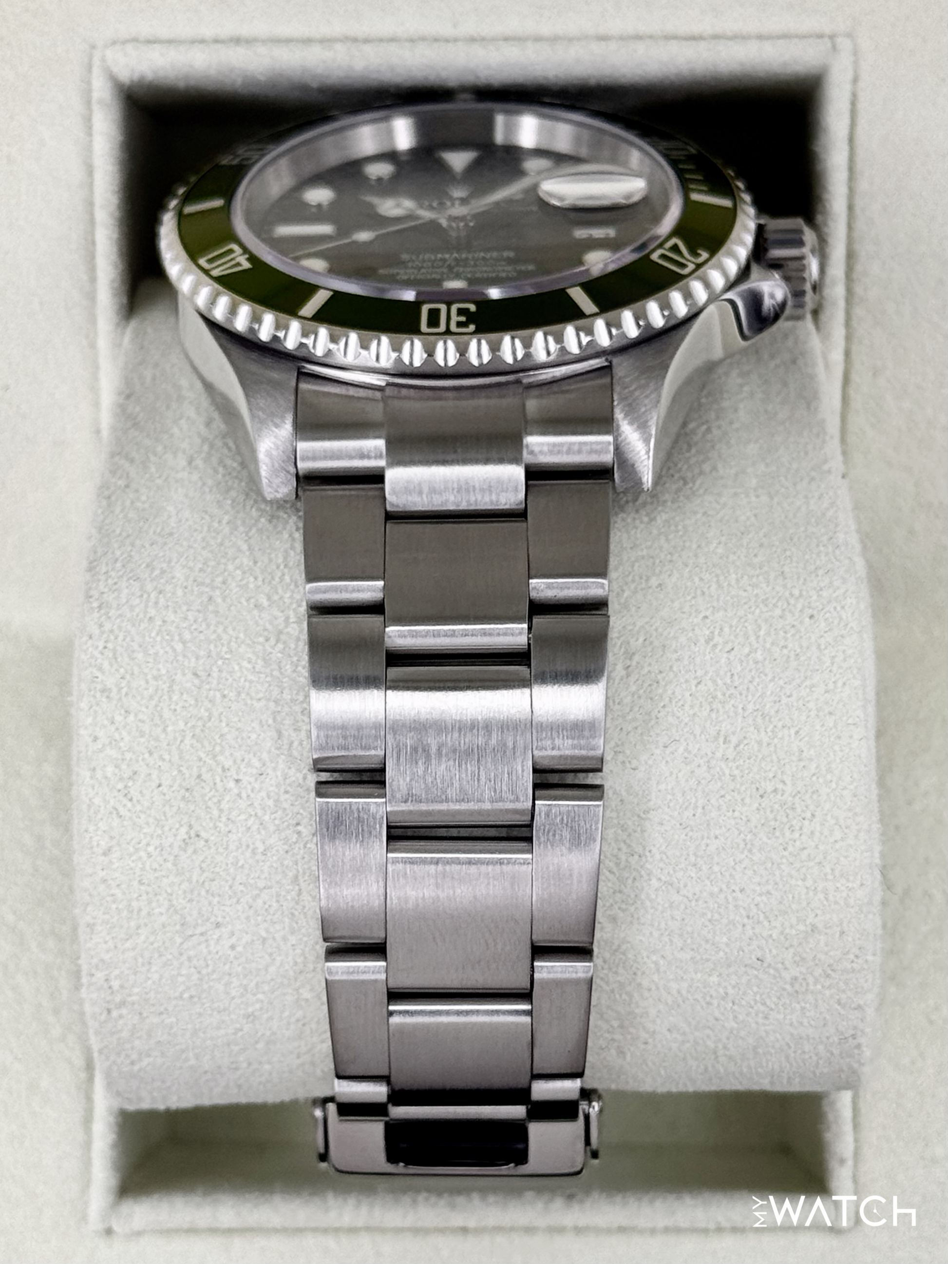 2005 Rolex Submariner "Kermit" 40mm 16610 Stainless Steel Black Dial - MyWatchLLC