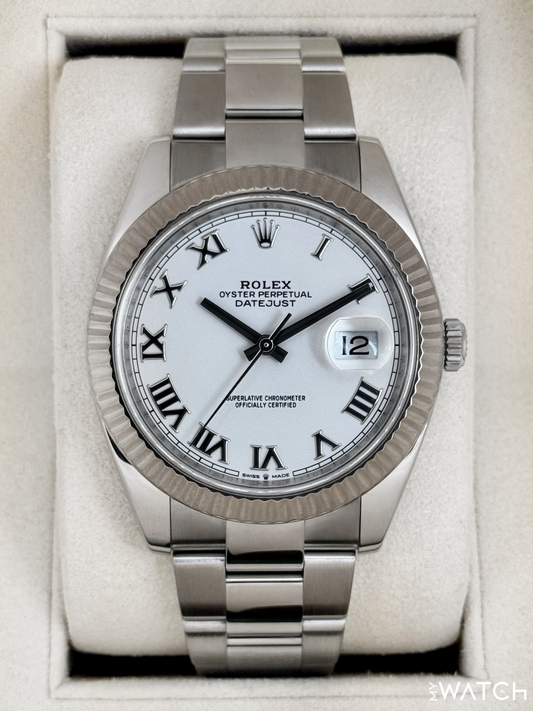 2019 Rolex Datejust 41mm 126334 Stainless Steel Oyster White Dial