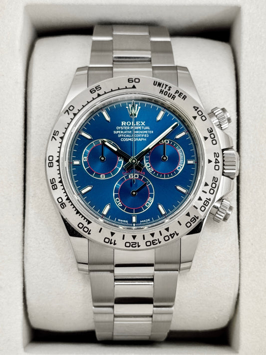 2026 Rolex Daytona 40mm 126509 White Gold Blue Dial
