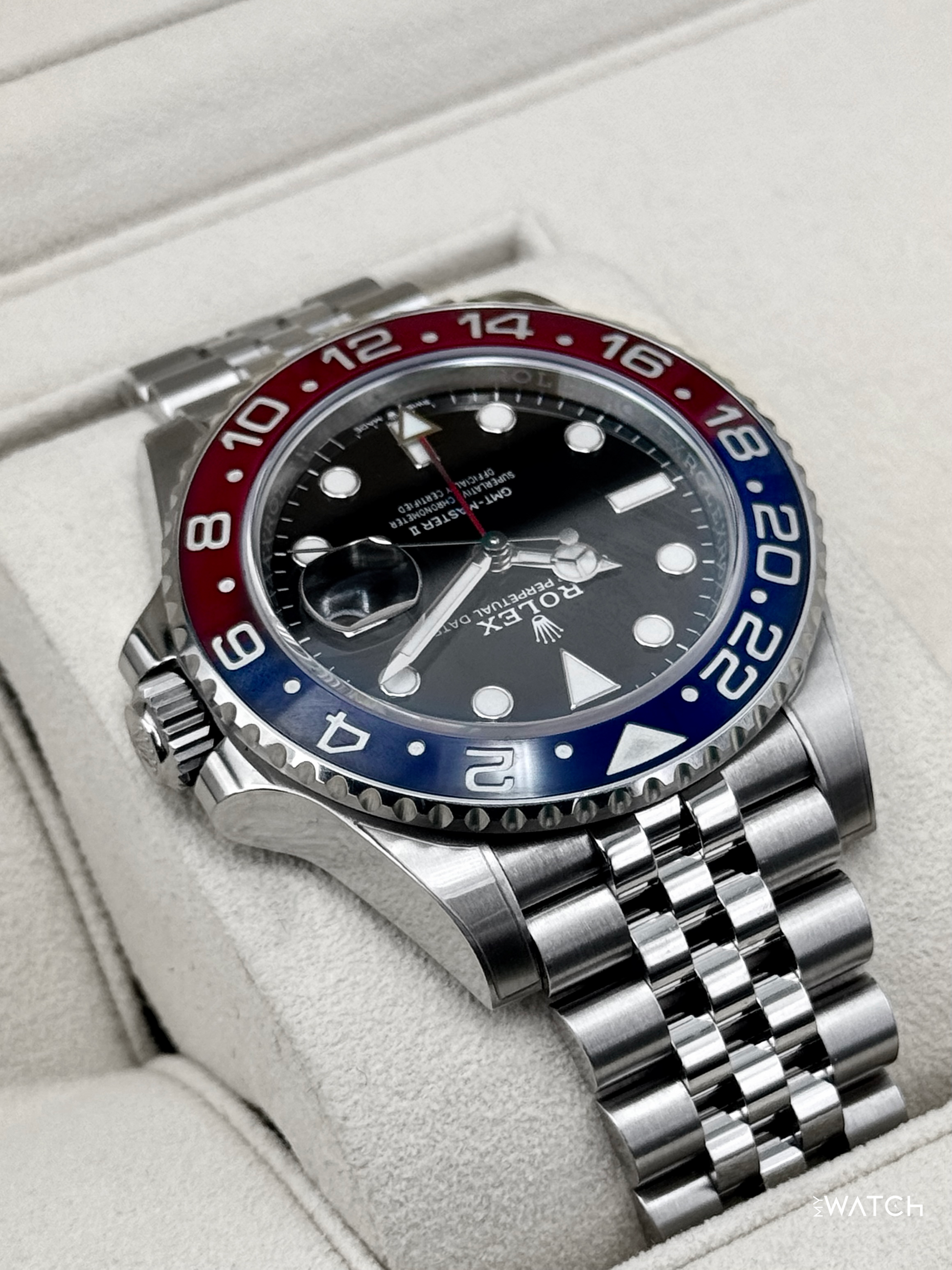 2020 Rolex GMT-Master II "Pepsi" 40mm 126710BLRO Jubilee (STICKERED) - MyWatchLLC