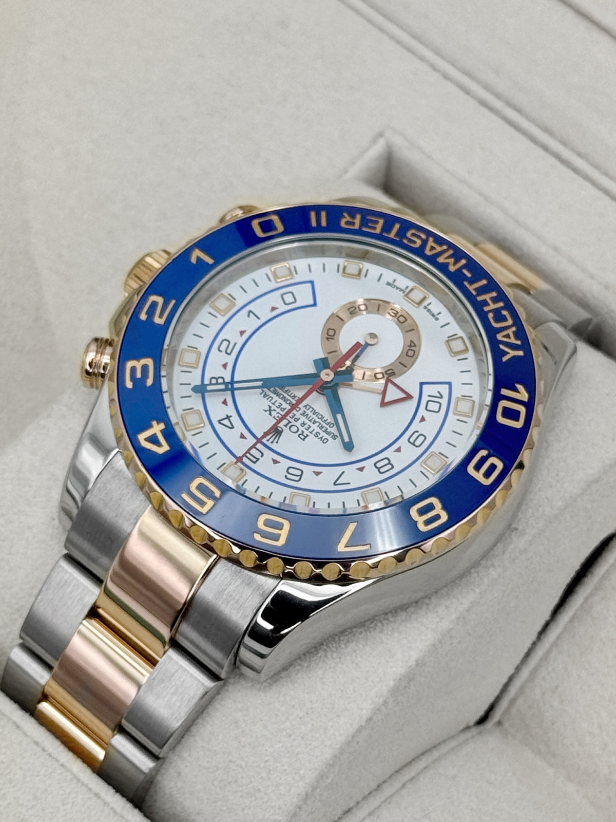 2013 Rolex Yacht-Master II 44mm 116681 Two-Tone White Dial