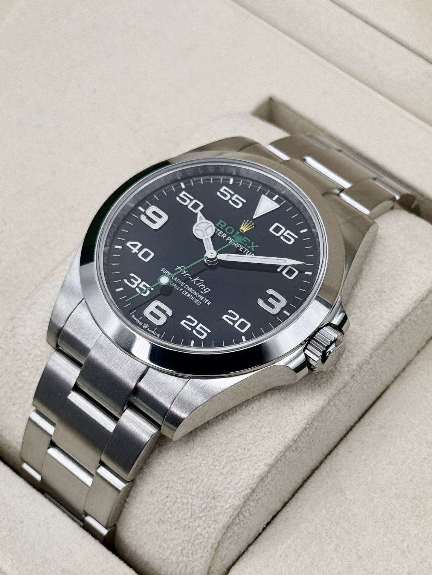 2025 Rolex Air-King 40mm 126900 Stainless Steel Black Dial