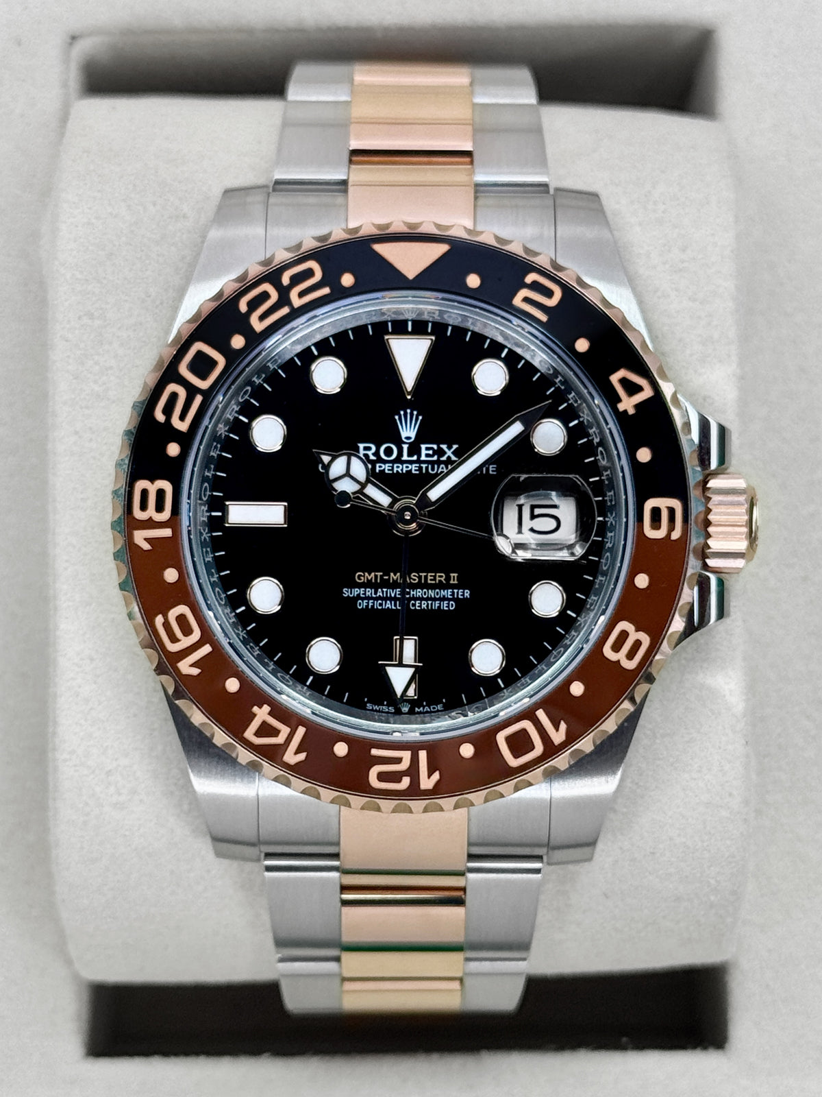 2025 Rolex GMT-Master II Rootbeer 40mm 126711CHNR Two-Tone