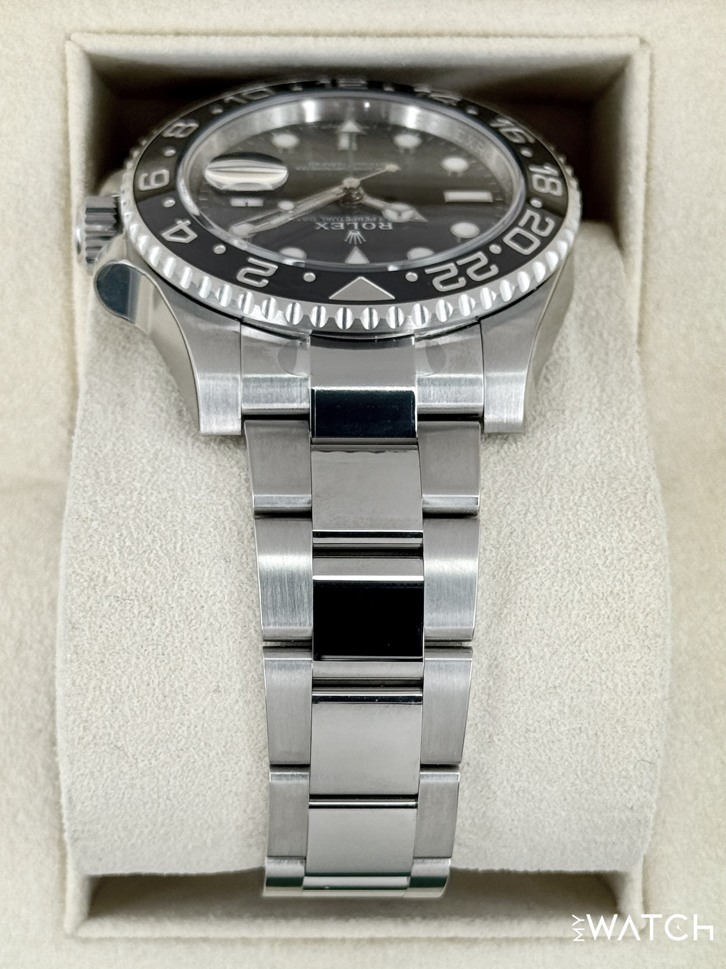 NEW OLD STOCK 2018 Rolex GMT-Master II 40mm 116710LN Black Dial (STICKERED) - MyWatchLLC