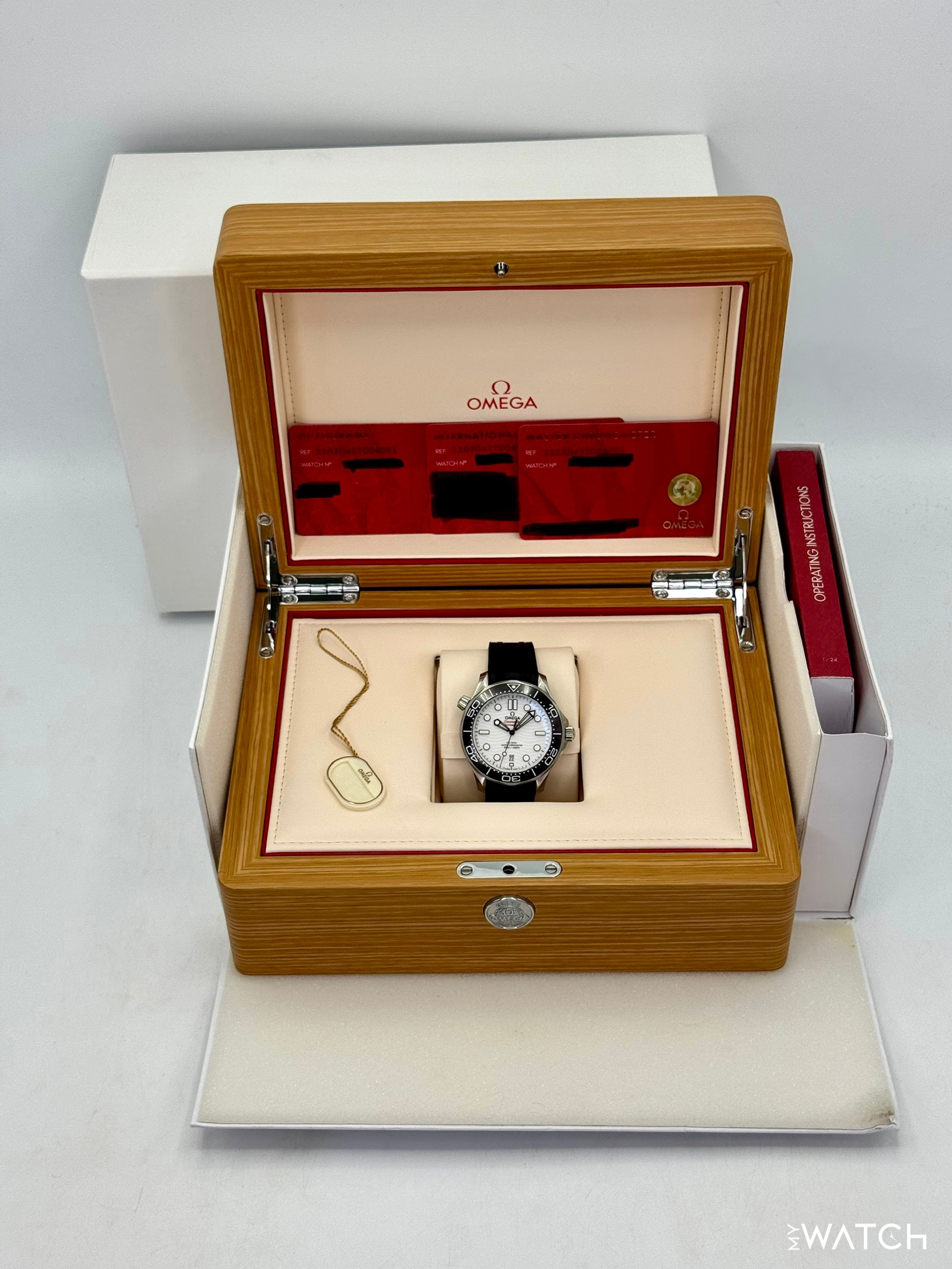 NEW 2022 Omega Seamaster Diver 300M 42mm 210.30.42.20.04.001 White Dial - MyWatchLLC