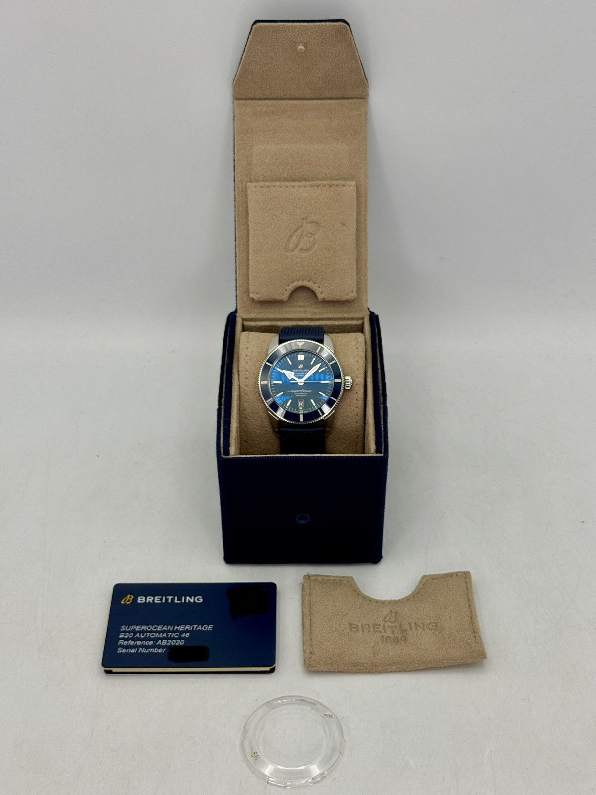 2025 Breitling Superocean Heritage II 46mm AB2020 Stainless Steel Blue Dial
