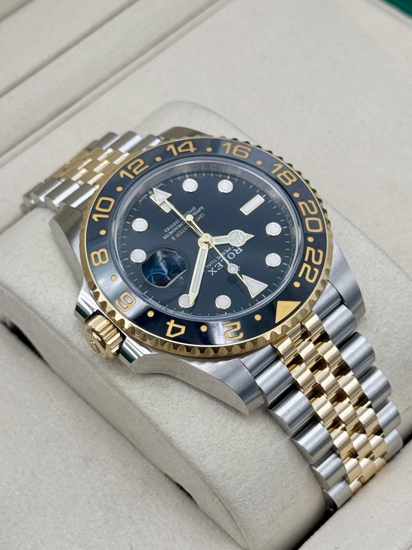 2025 Rolex GMT-Master II 40mm 126713GRNR Two-Tone Jubilee