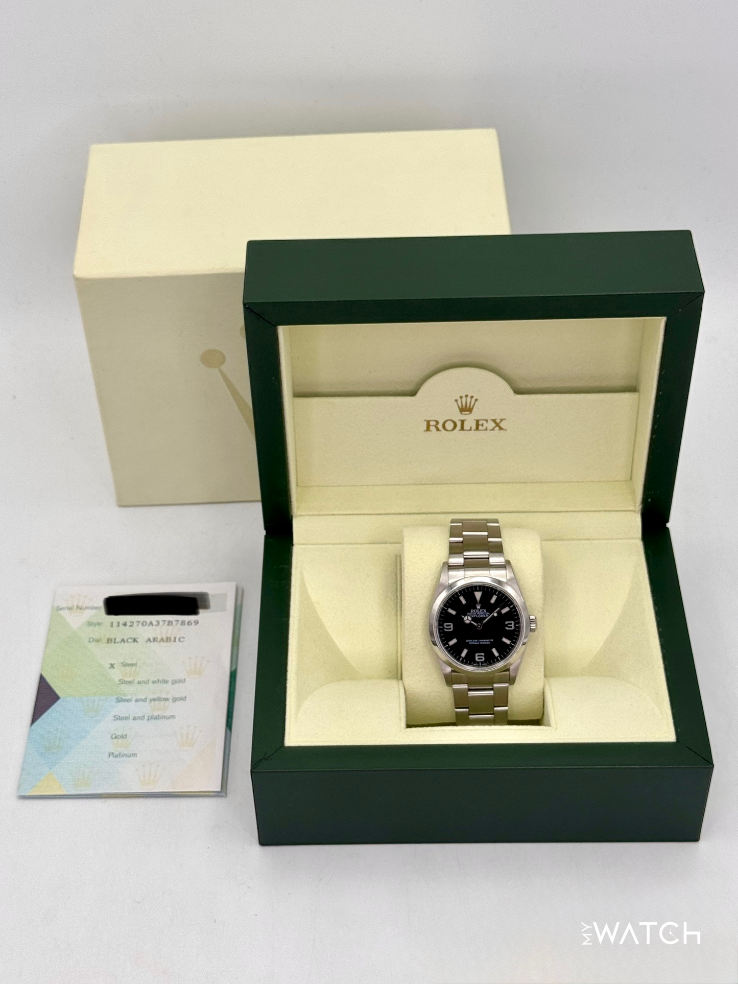 2005 Rolex Explorer 36mm 114270 Stainless Steel Black Dial