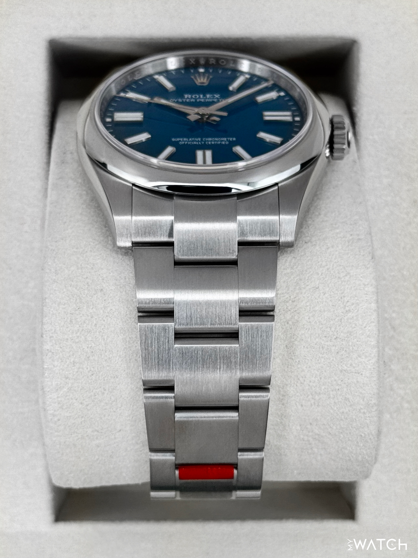 NEW 2025 Rolex Oyster Perpetual 41mm 134300 Med Blue Dial (STICKERED) - MyWatchLLC