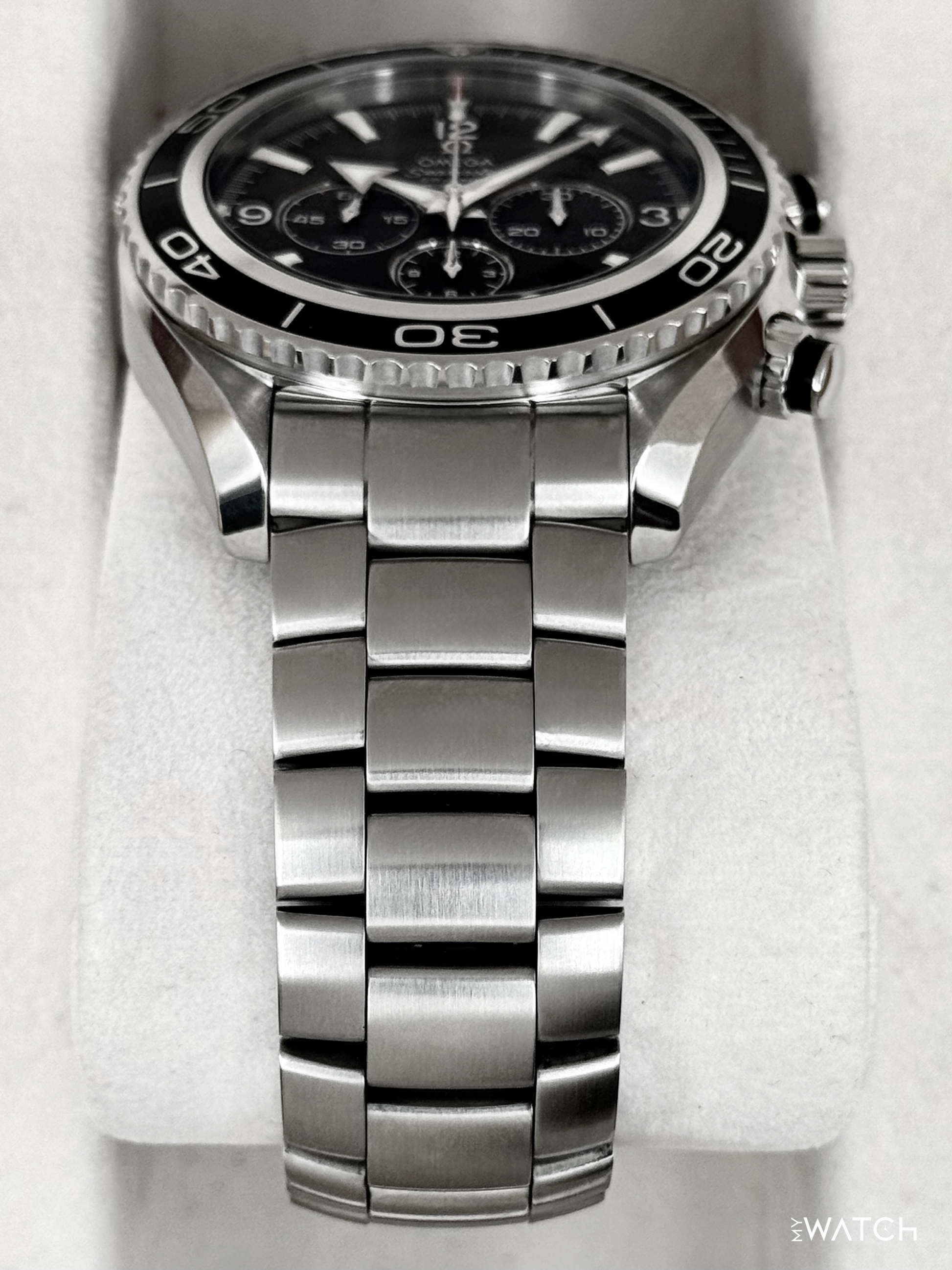 Omega Seamaster Planet Ocean Chronograph 45.5mm 2210.50.00 Black Dial - MyWatchLLC