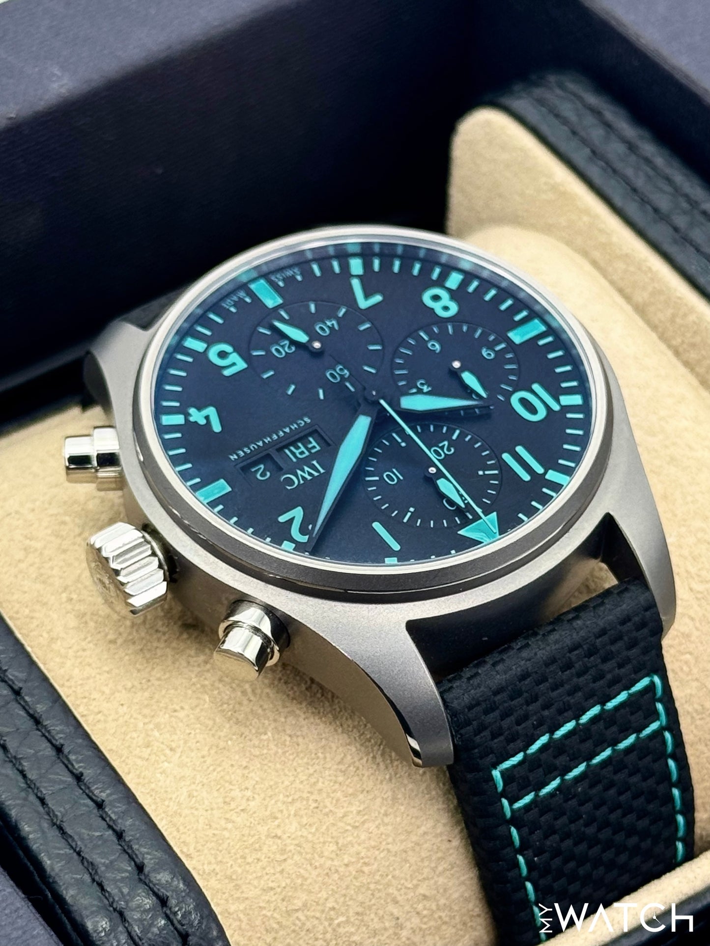 2023 IWC Pilot's Chronograph 41mm IW388108 Titanium Black Dial