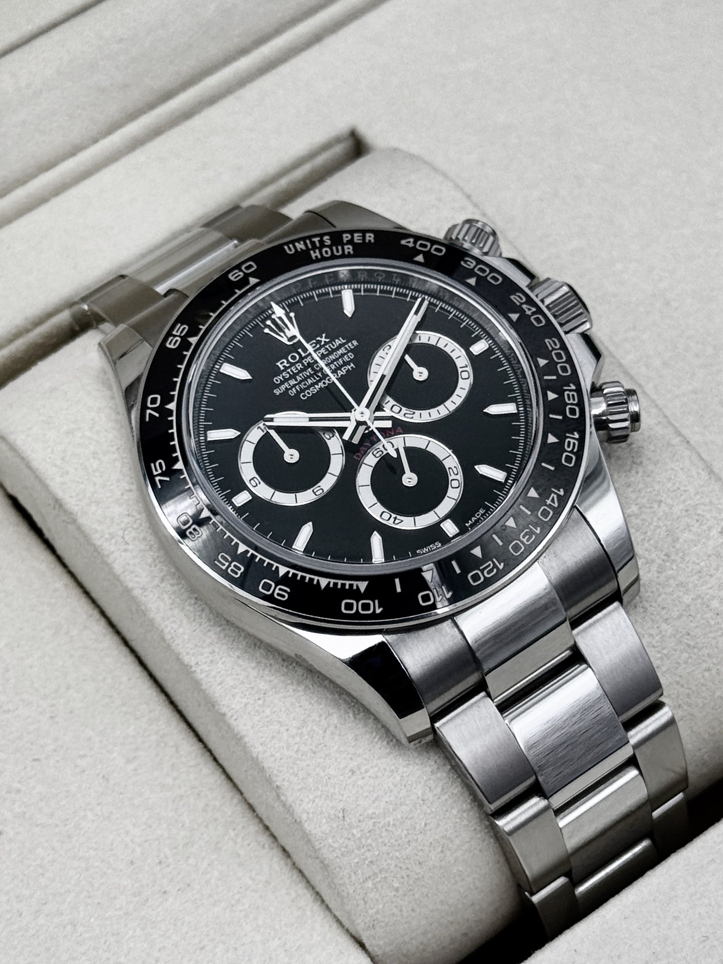 2025 Rolex Daytona 40mm 126500LN Stainless Steel Black Dial