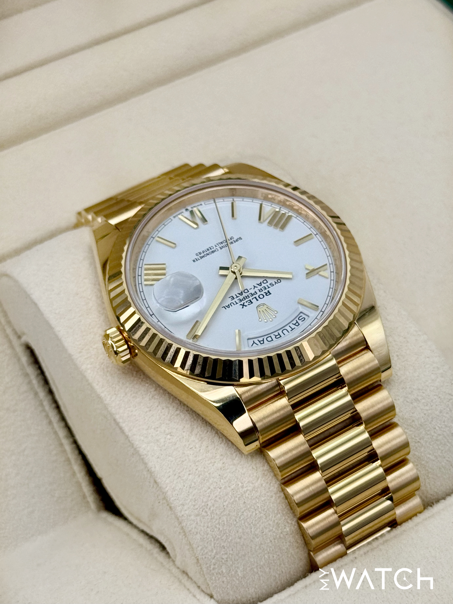 NEW 2025 Rolex Day-Date 40mm 228238 Presidential White Dial