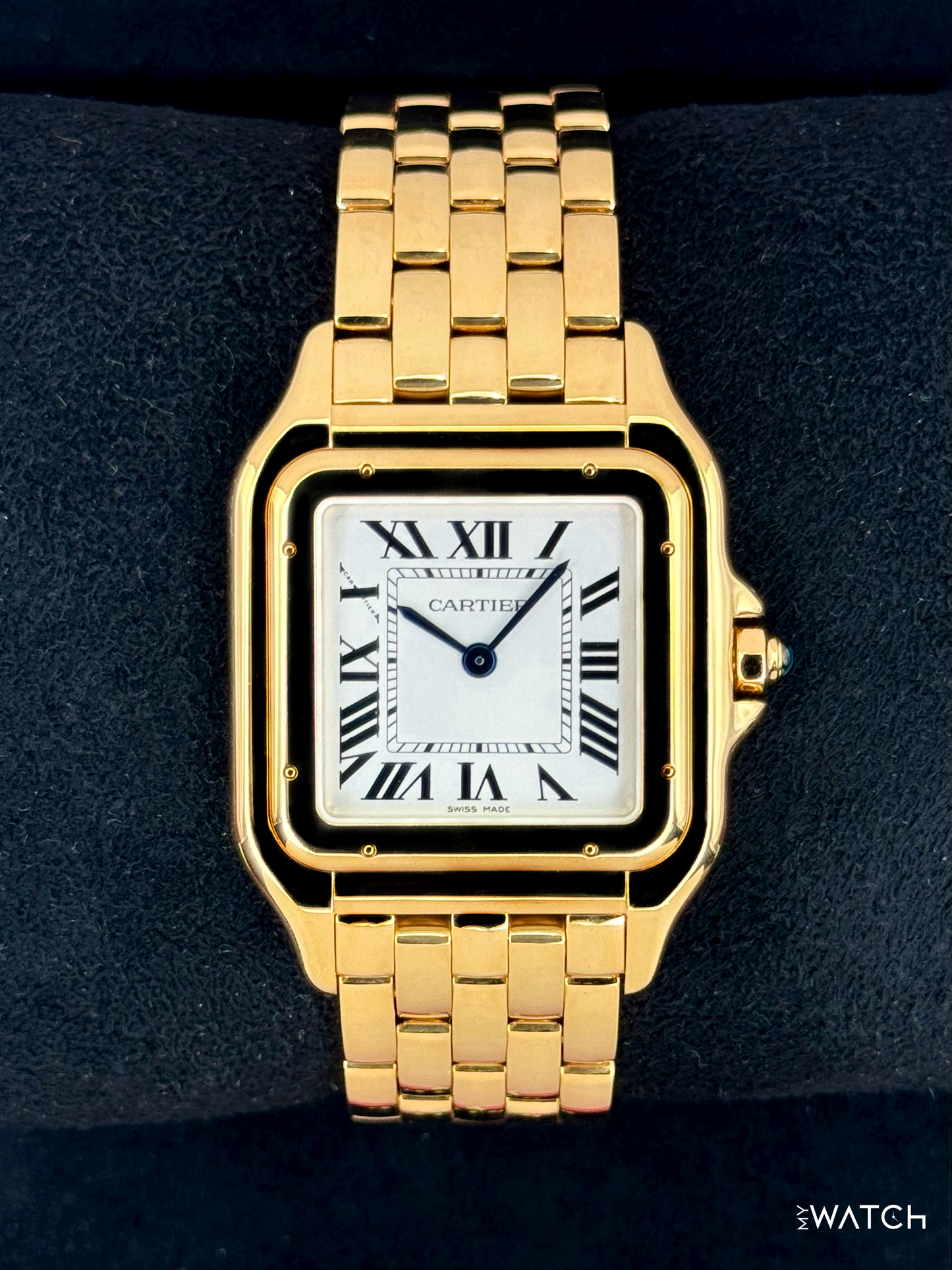 2025 Cartier Panthere De Cartier 31mm WGPN0051 Yellow Gold Silver Dial - MyWatchLLC
