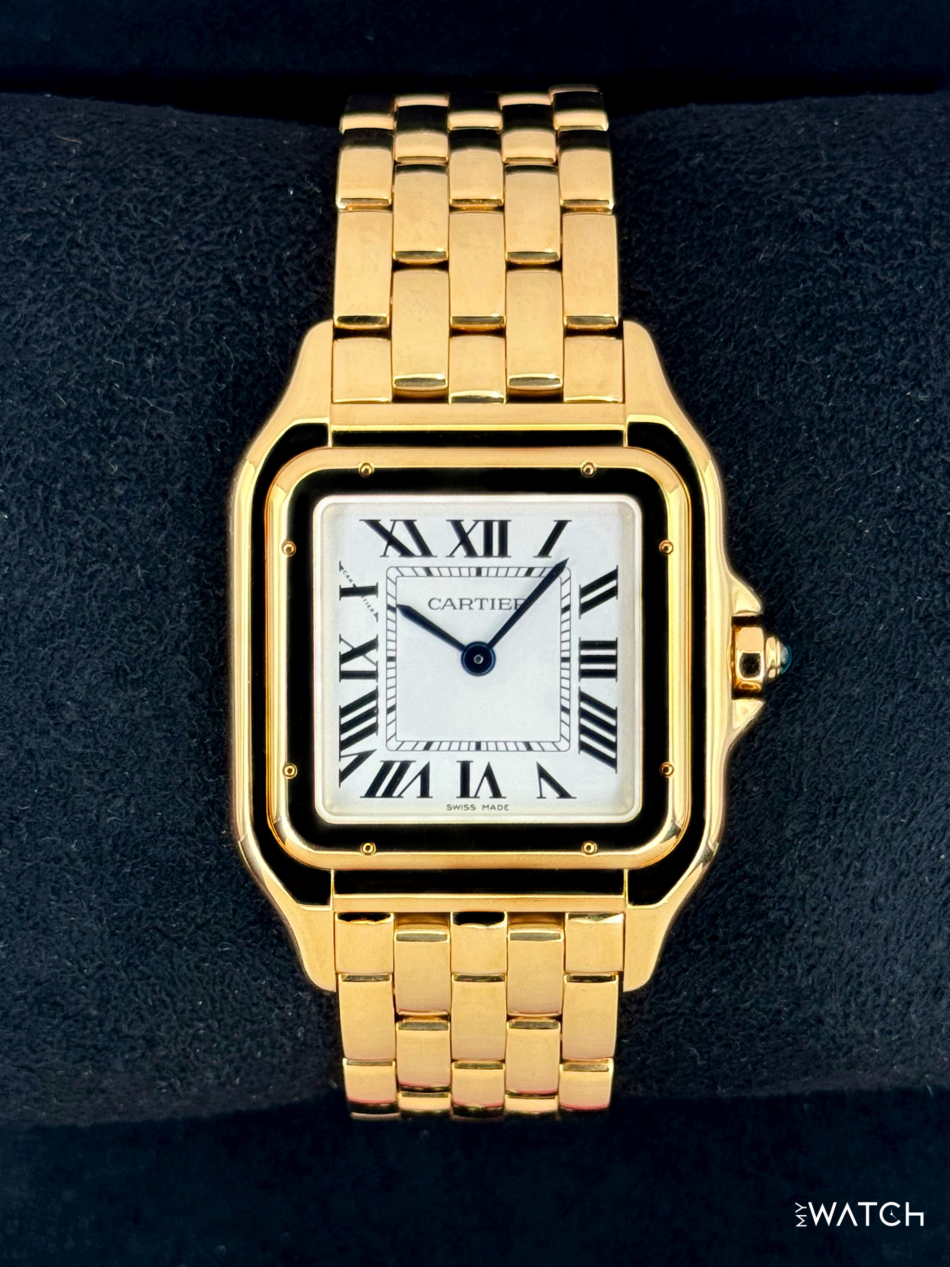2025 Cartier Panthere De Cartier 31mm WGPN0051 Yellow Gold Silver Dial - MyWatchLLC