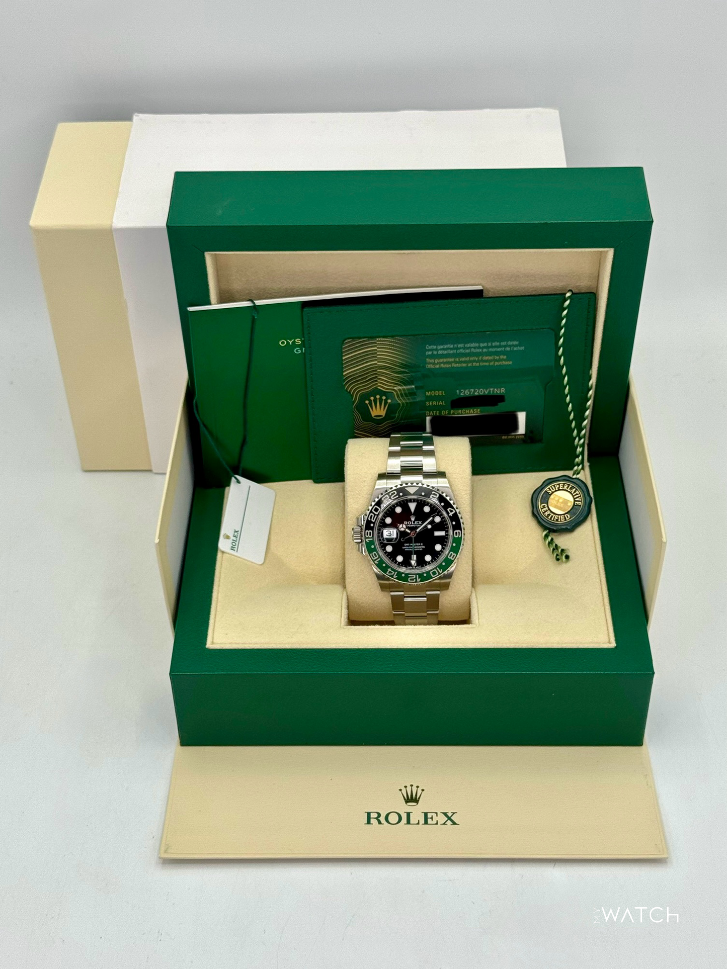 2025 Rolex GMT-Master II “Sprite” 40mm 126720VTNR Oyster