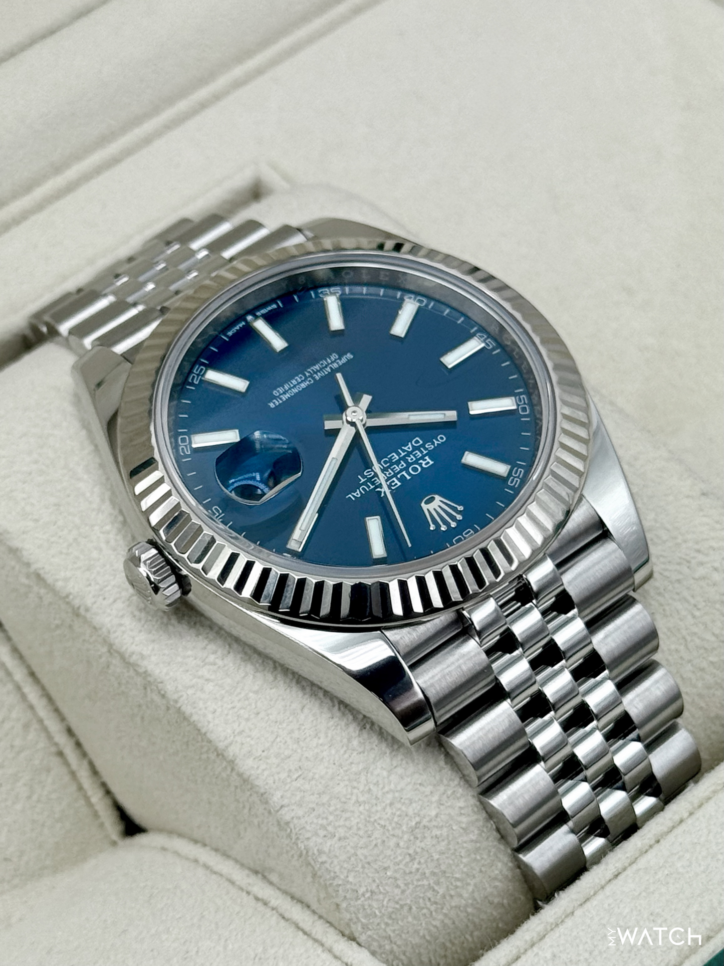 2023 Rolex Datejust 41mm 126334 Stainless Steel Jubilee Blue Dial - MyWatchLLC