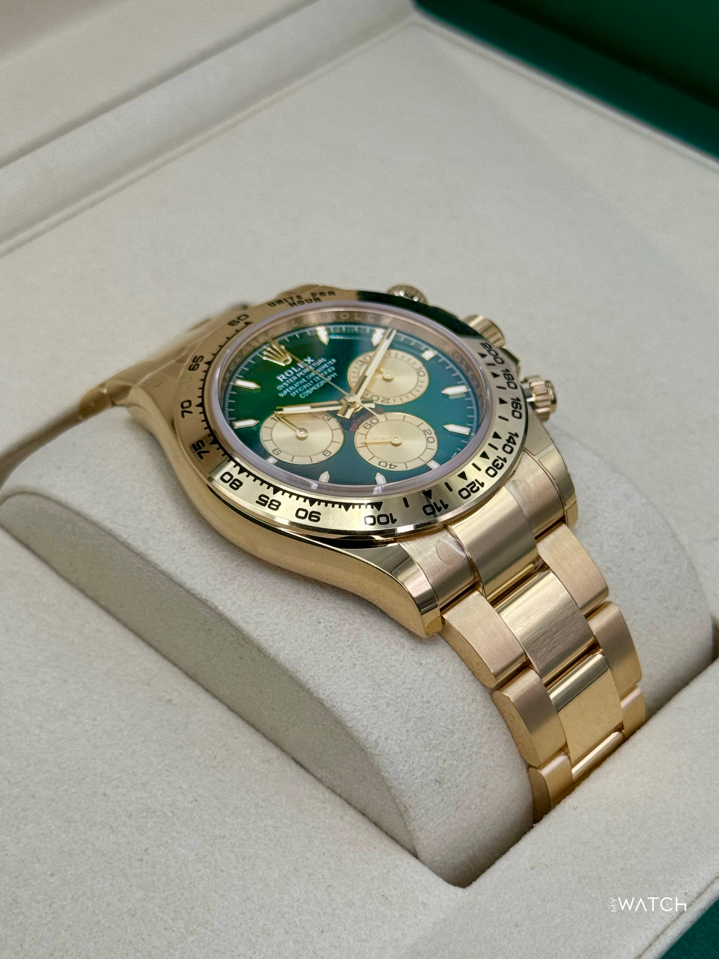 NEW 2025 Rolex Daytona "John Mayer" 40mm 126508 Yellow Gold Green Dial (STICKERED) - MyWatchLLC