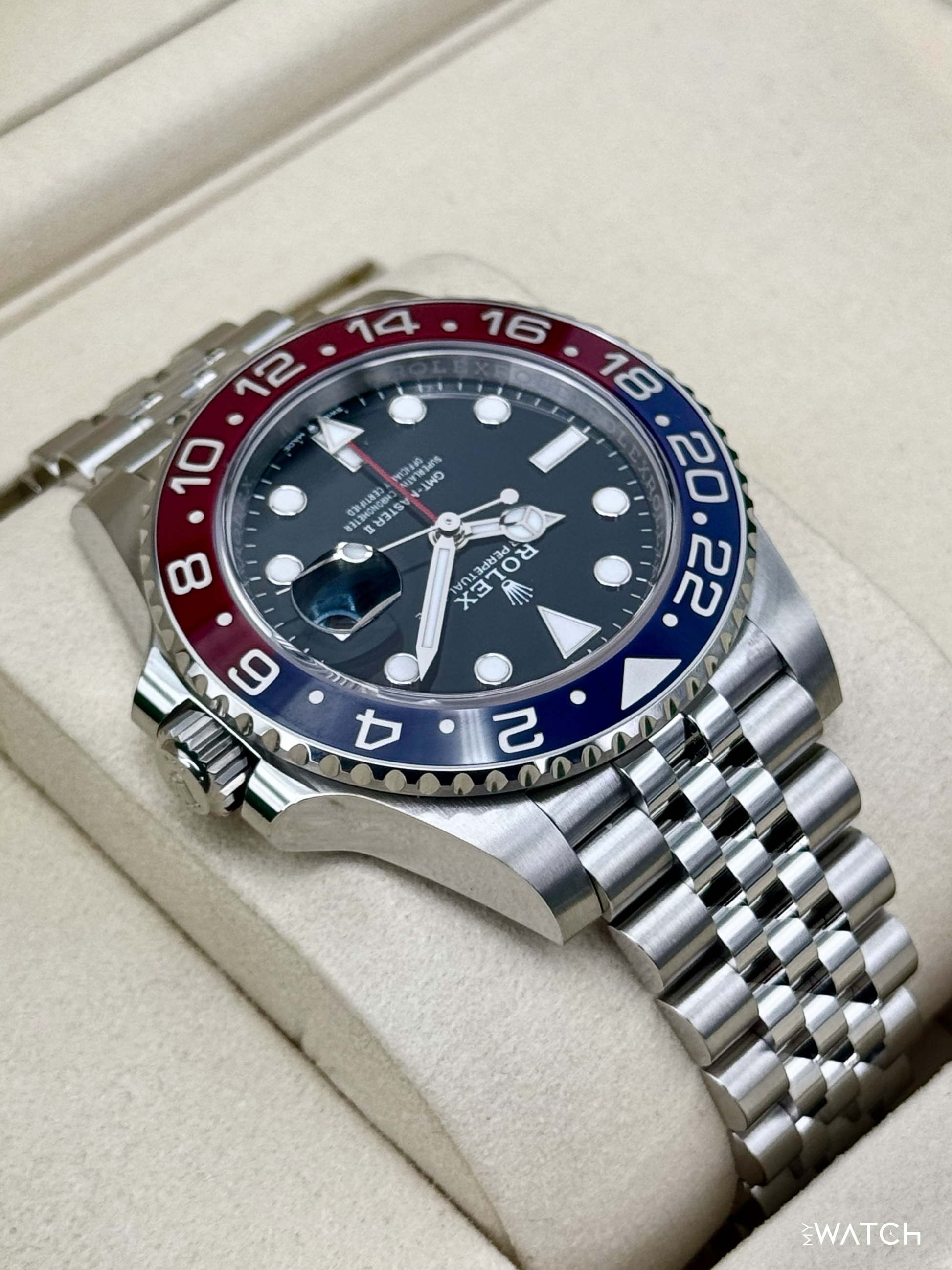 NEW 2025 Rolex GMT-Master II "Pepsi" 40mm 126710BLRO Jubilee - MyWatchLLC