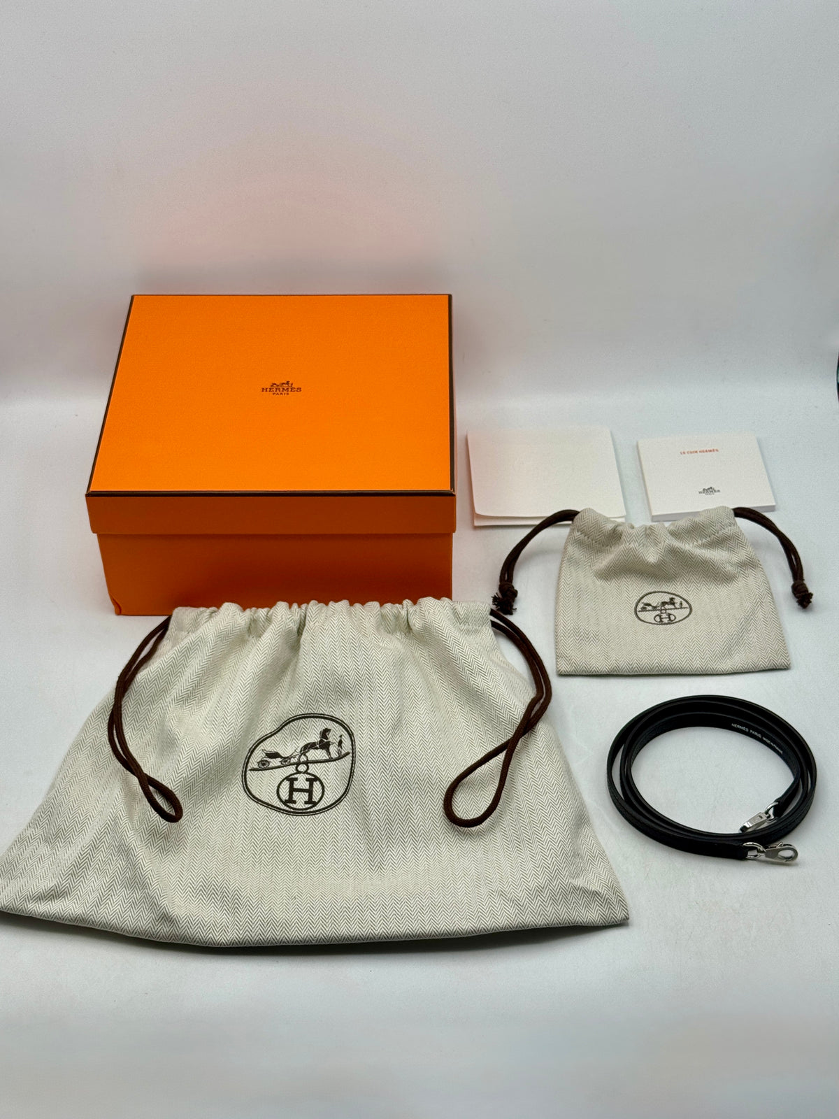 NEW 2026 Hermès Mini Kelly II 20 Handbag Epsom Palladium Hardware Noir (Black)