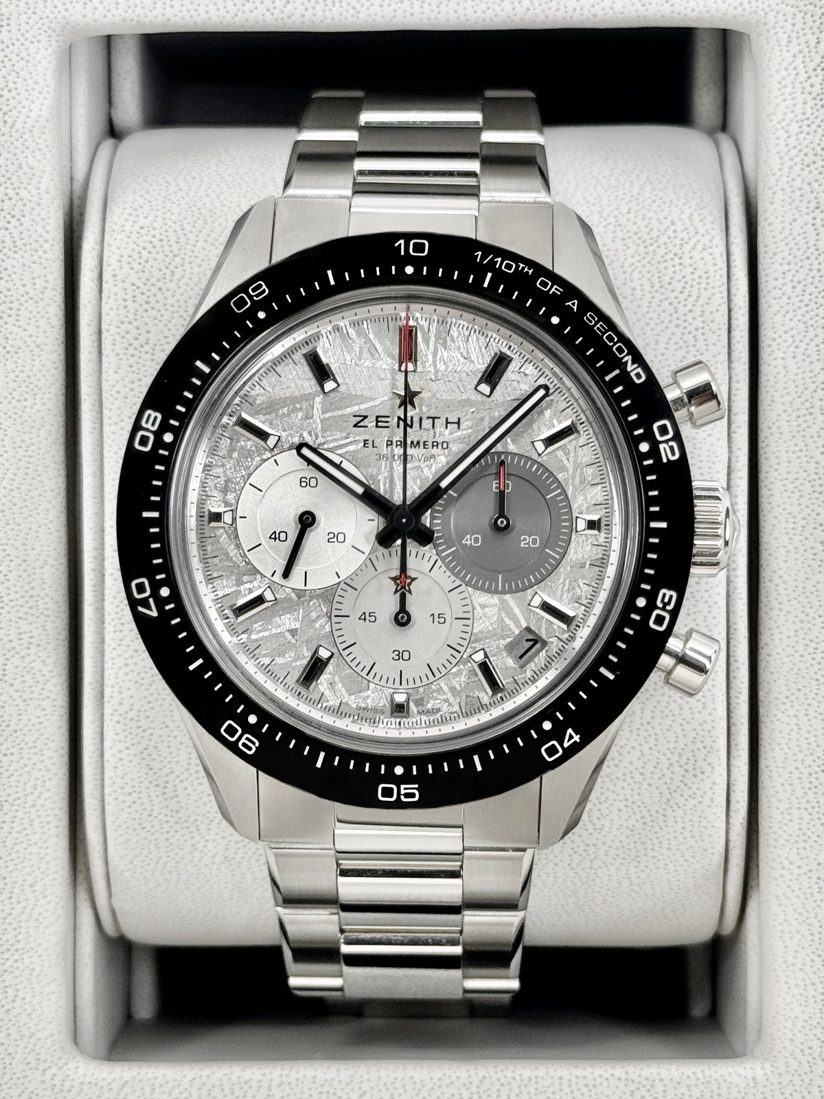 2025 Zenith Chronomaster Sport 41mm 03.3120.3600/76.M3100 Stainless Steel Meteorite Dial