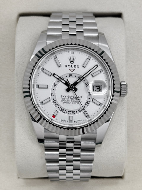 NEW 2026 Rolex Sky-Dweller 42mm 336934 Stainless Steel Jubilee White Dial