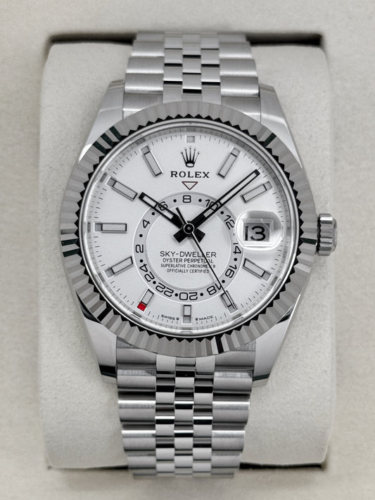 NEW 2026 Rolex Sky-Dweller 42mm 336934 Stainless Steel Jubilee White Dial