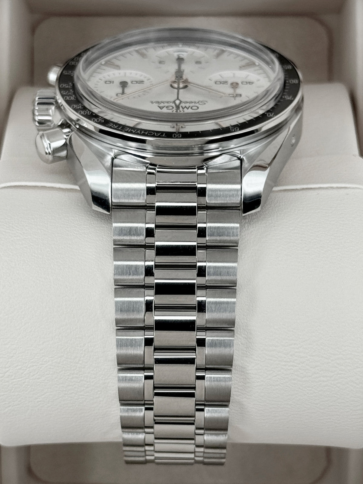 NEW 2026 Omega Speedmaster 38mm 324.30.38.50.02.003 Stainless Steel White Dial