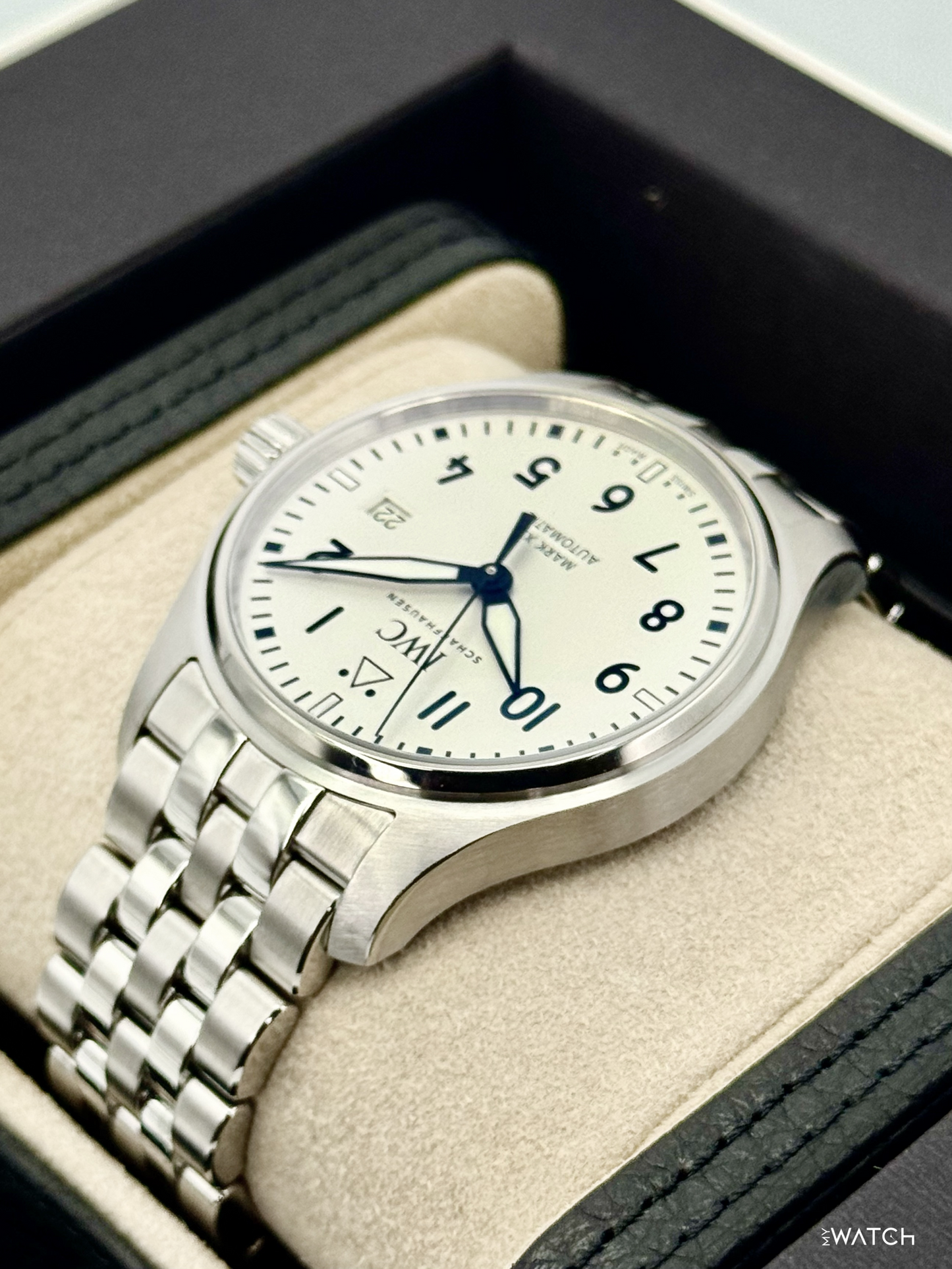 2025 IWC Pilot's Watch Mark XX 40mm IW328208 Stainless Steel White Dial - MyWatchLLC