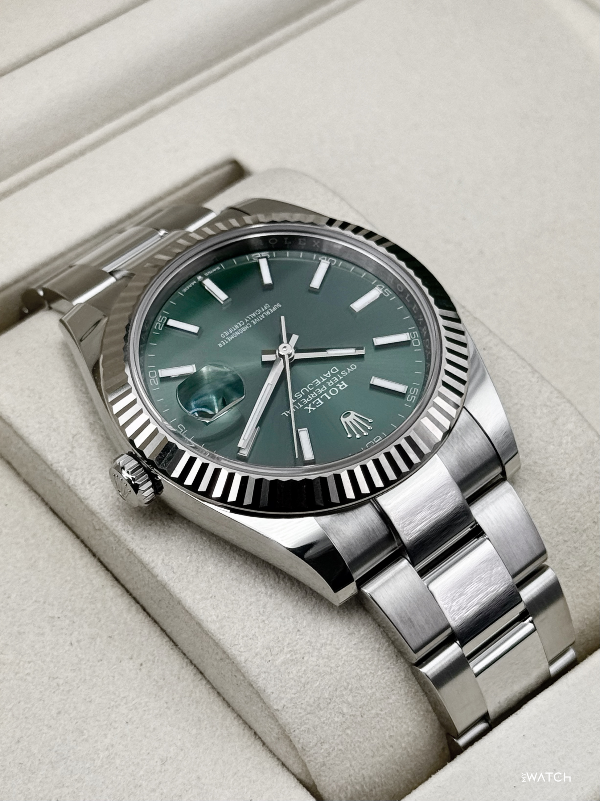 NEW 2026 Rolex Datejust 41mm 126334 Oyster Green Dial - MyWatchLLC