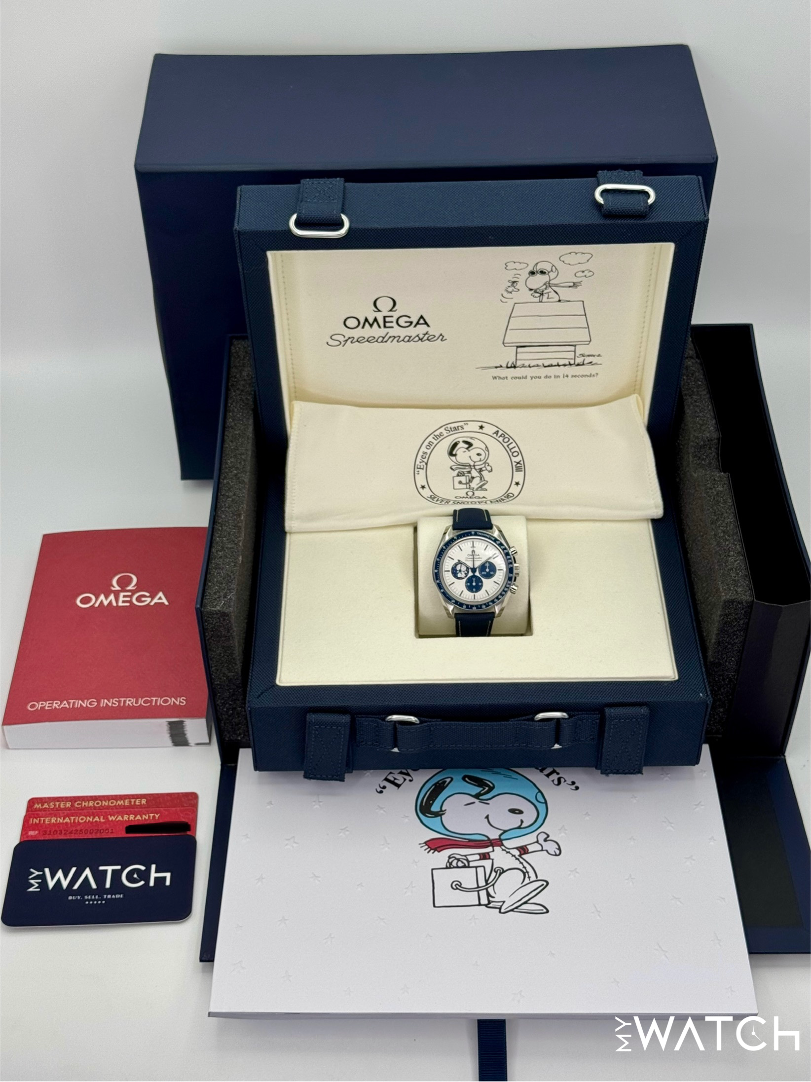NEW 2025 Omega Speedmaster Silver Snoopy Award 310.32.42.50.02.001 - MyWatchLLC