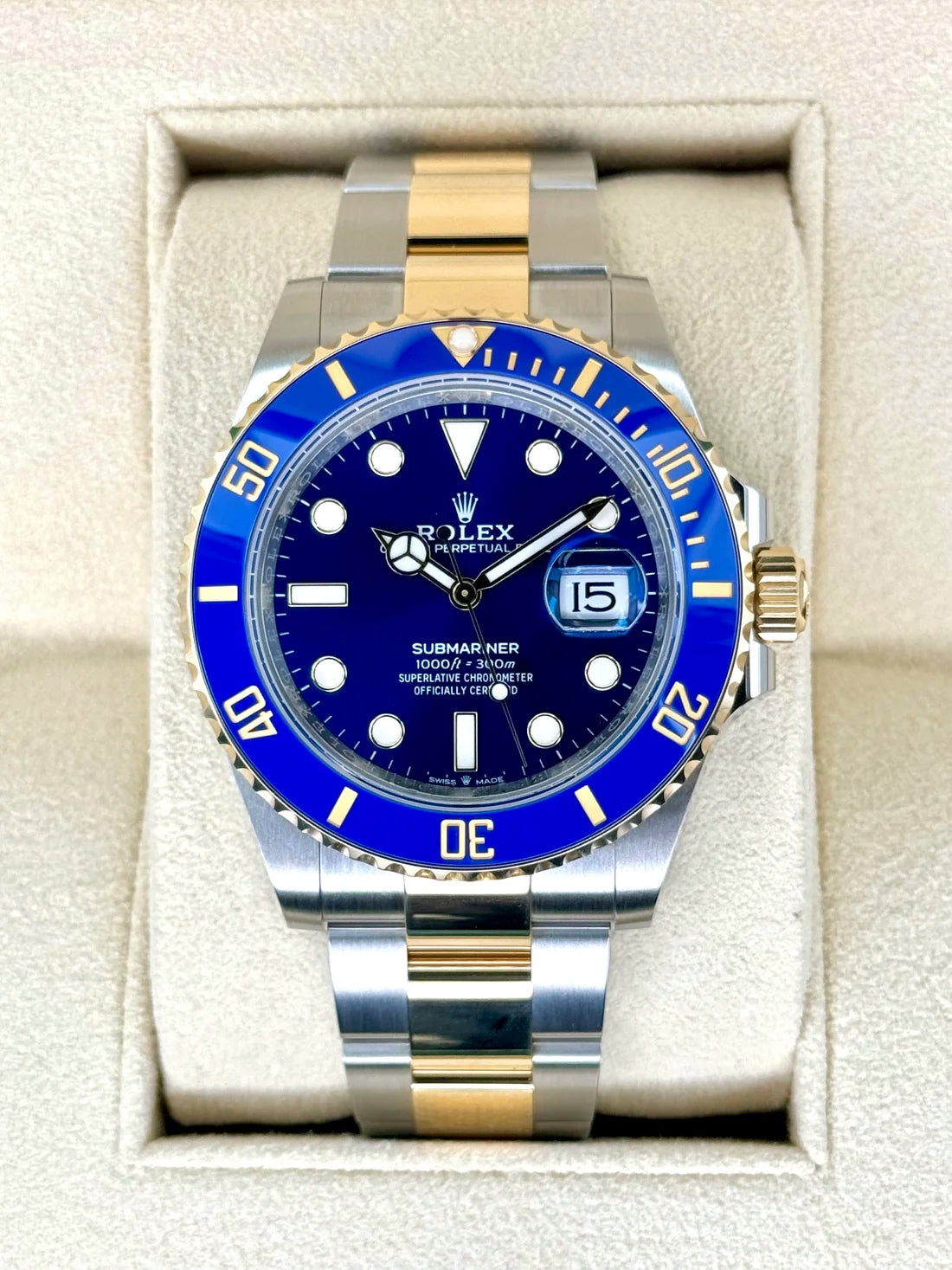 NEW 2024 Rolex Submariner "Bluesy" 41mm 126613LB Two-Tone Blue Dial