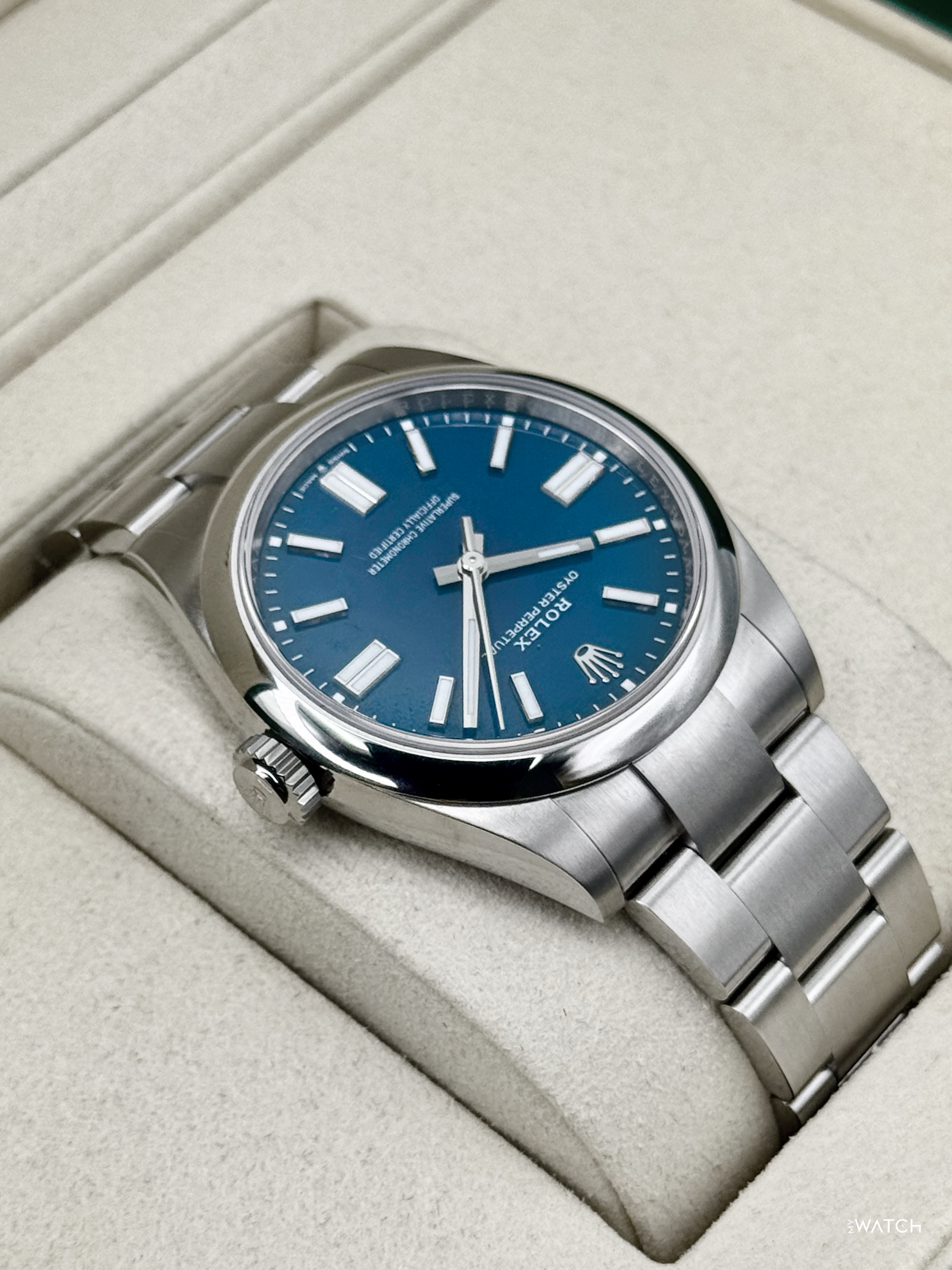 2026 Rolex Oyster Perpetual 41mm 134300 Med Blue Dial - MyWatchLLC