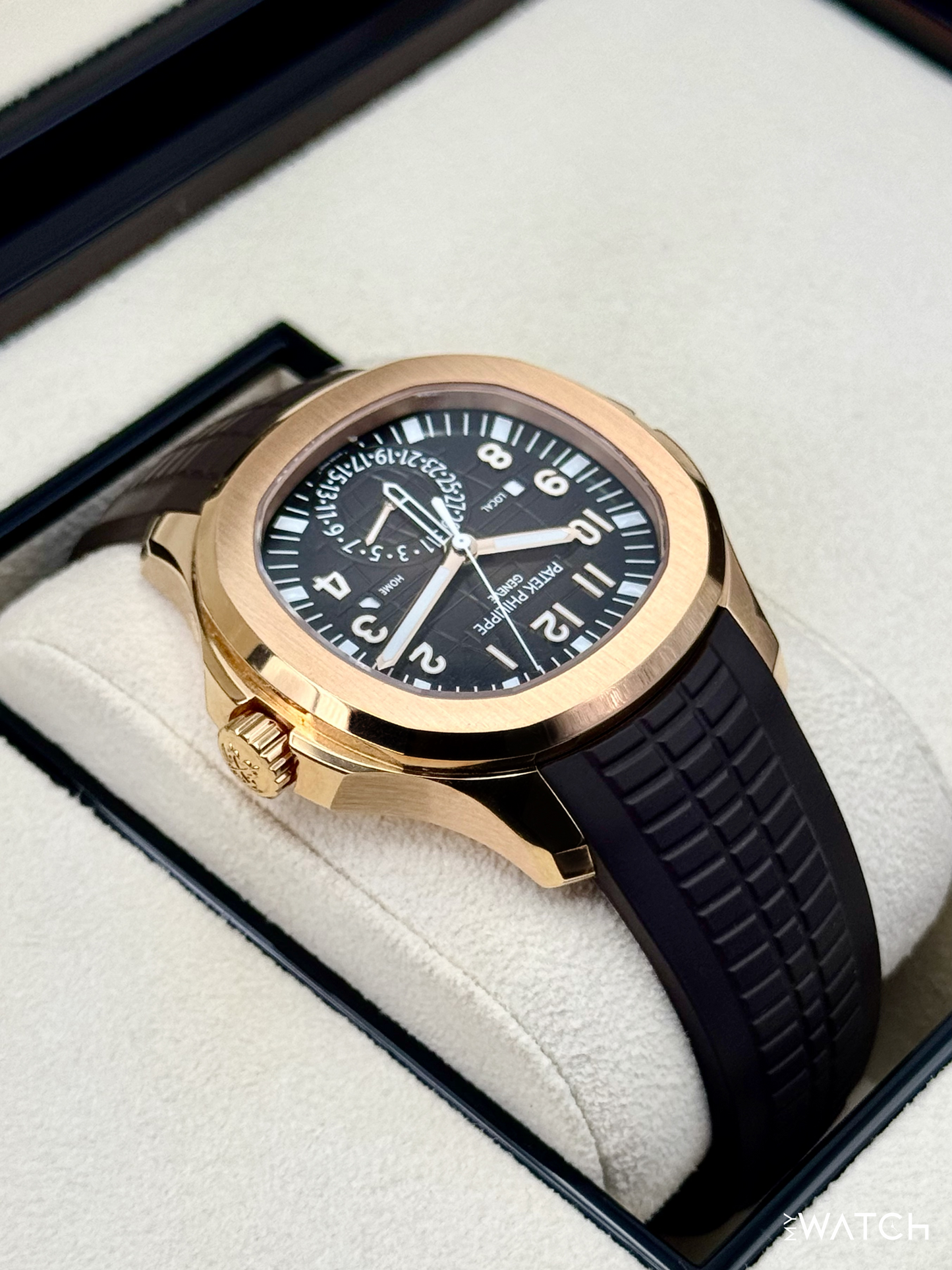 2024 Patek Philippe Aquanaut 40.8mm 5164R-001 Rose Gold Brown Dial - MyWatchLLC