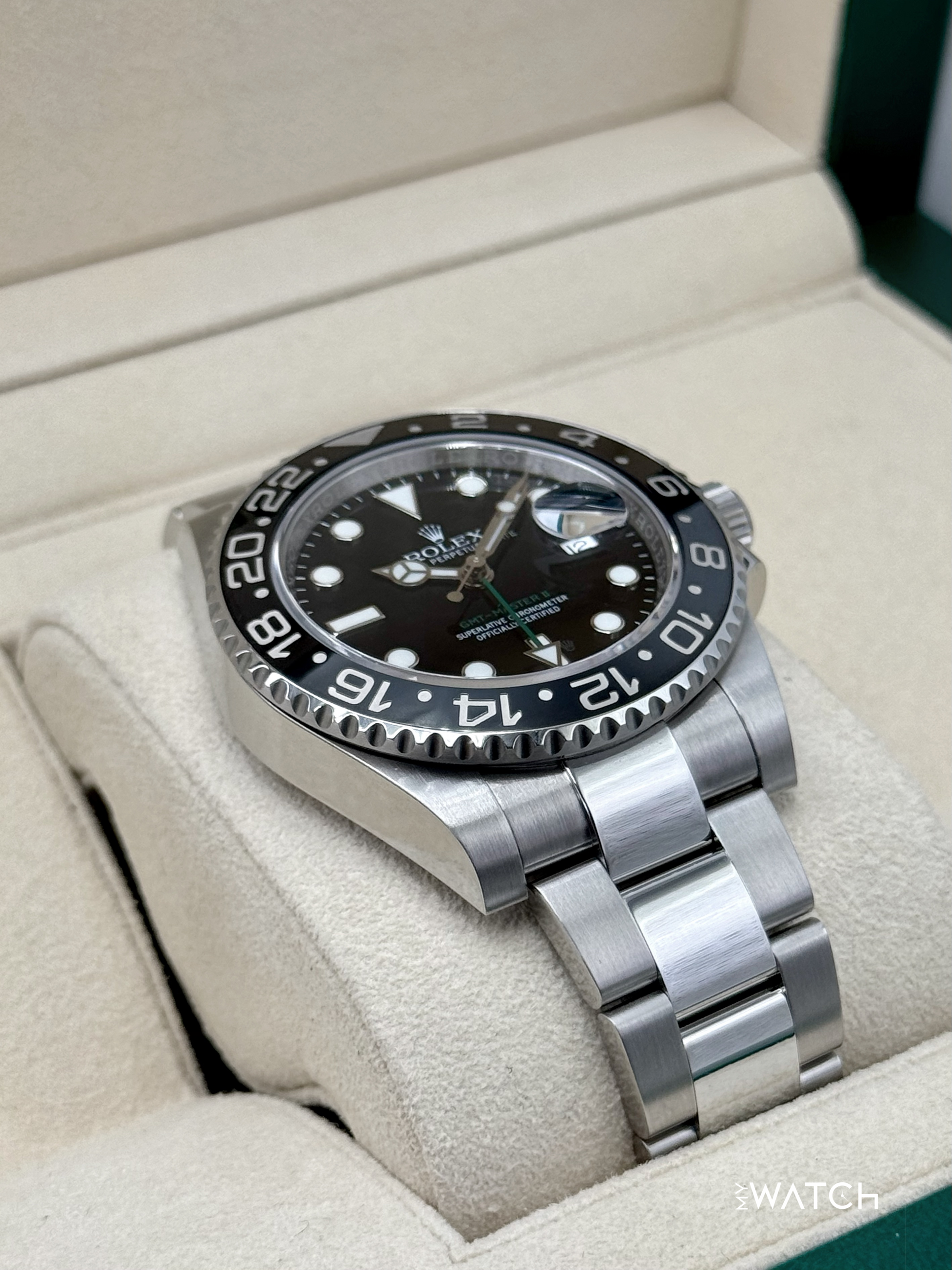 2017 Rolex GMT-Master II 40mm 116710LN Stainless Steel Black Dial (with RSC) - MyWatchLLC