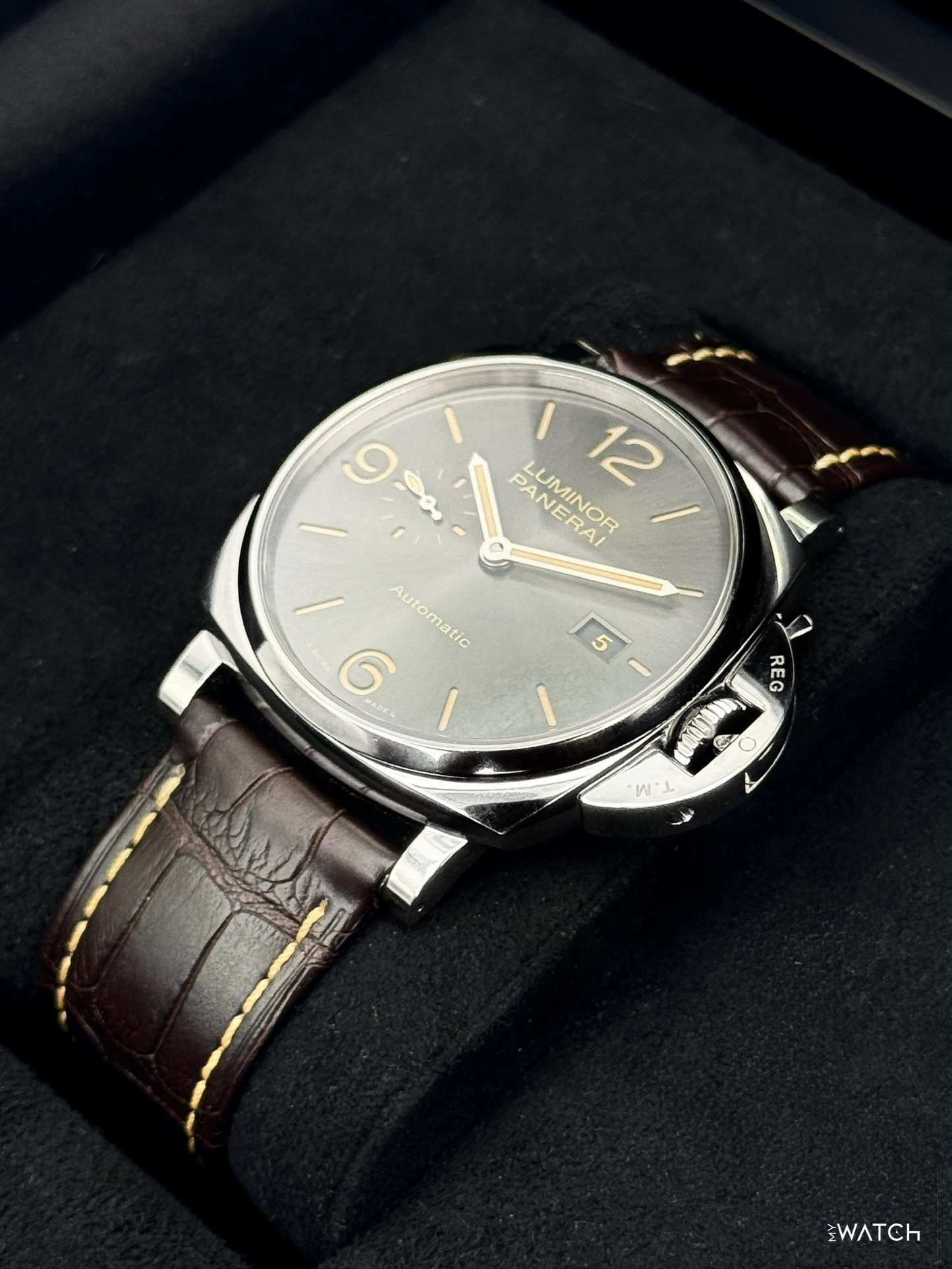 2018  Panerai Luminor Due 45mm PAM00943 Stainless Steel Grey Dial