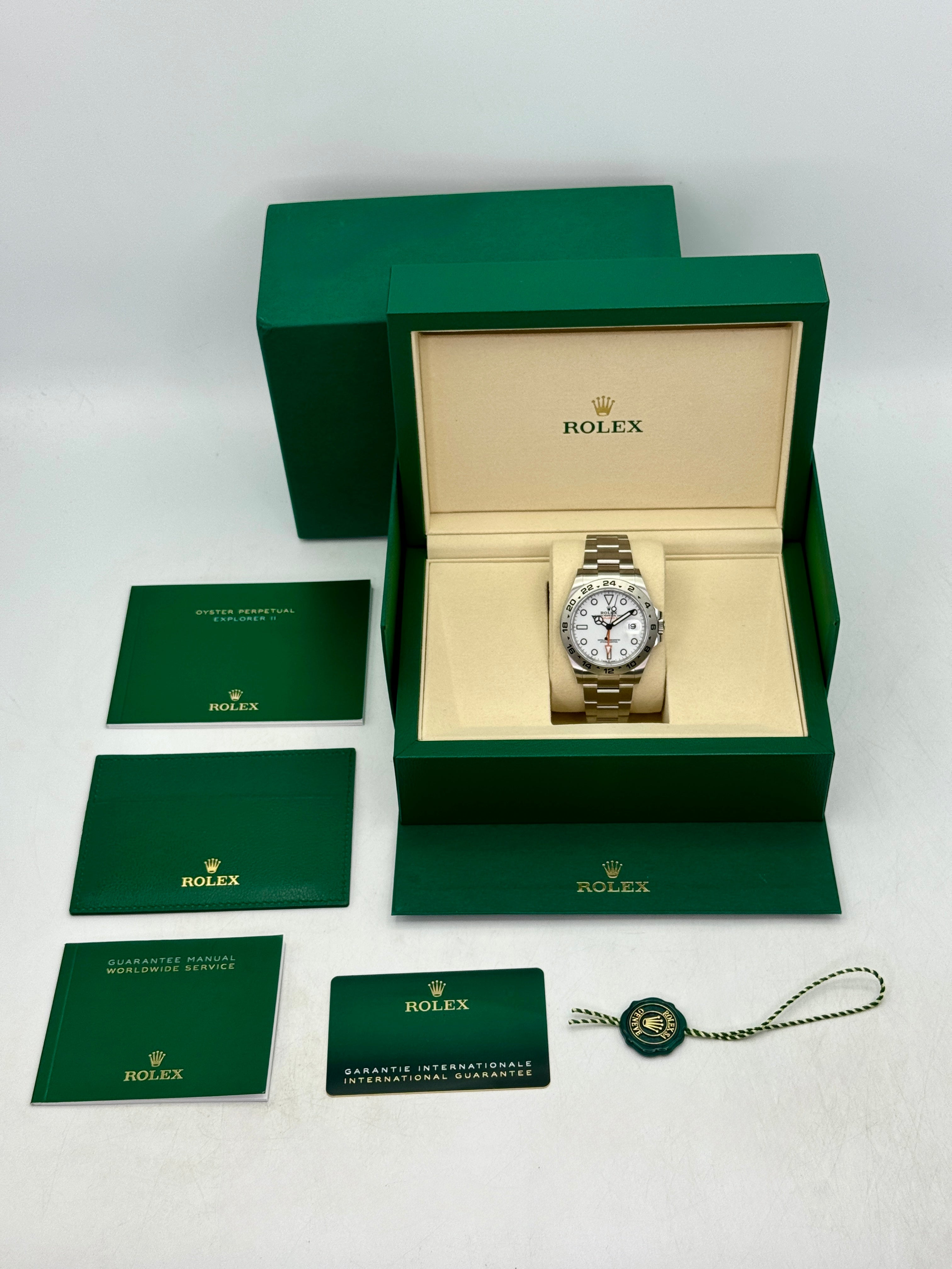 NEW 2026 Rolex Explorer II 42mm 226570 Stainless Steel Polar White Dia