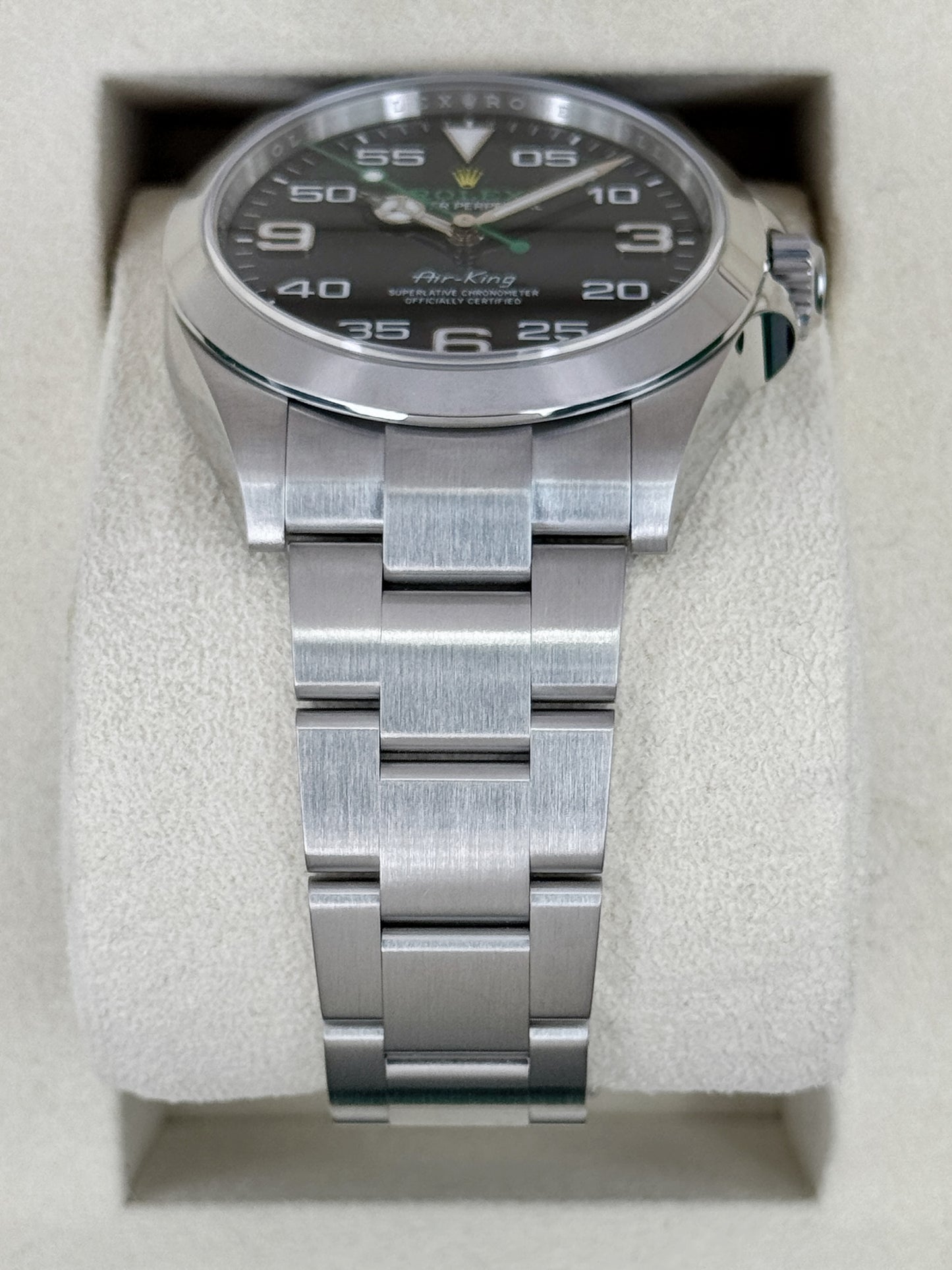 2025 Rolex Air-King 40mm 126900 Stainless Steel Black Dial