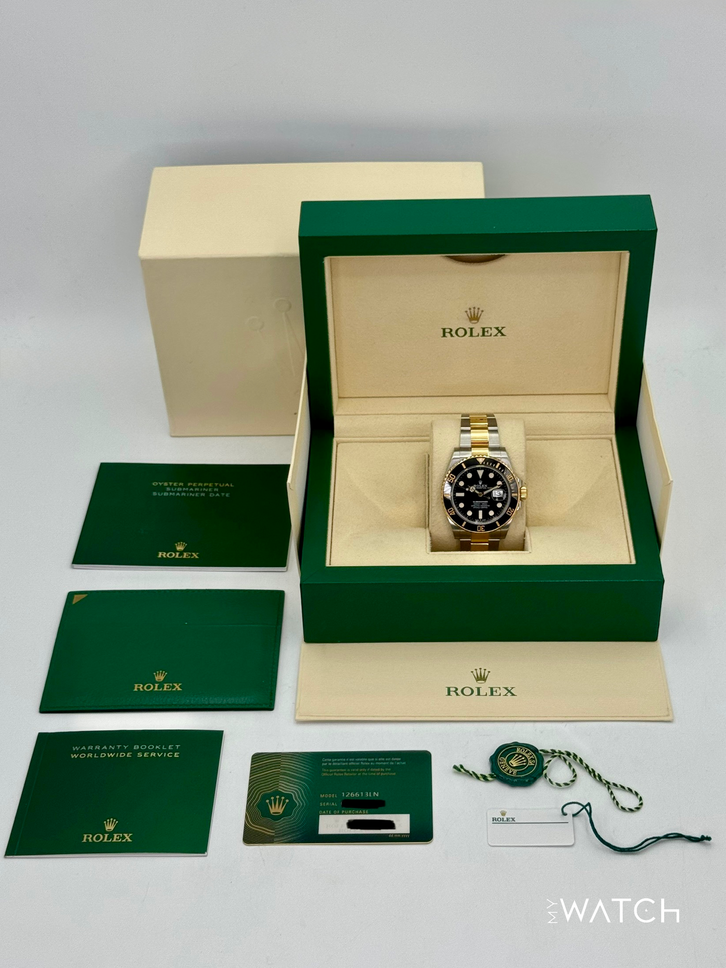 2021 Rolex Submariner 41mm 126613LN Two-Tone Black Dial