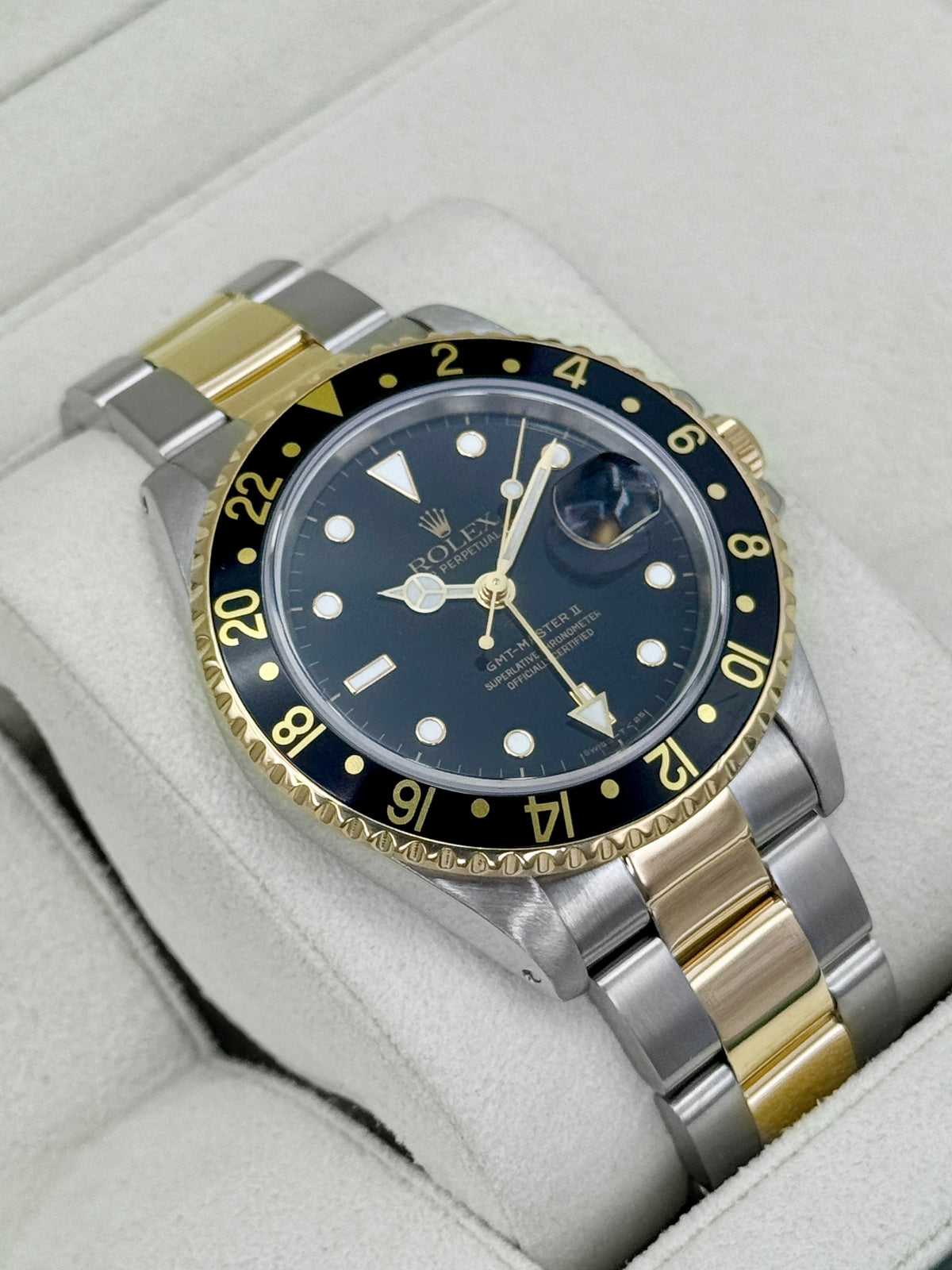 1991 Rolex GMT-Master II 40mm 16713LN Two-Tone Oyster Black Dial (RSC)