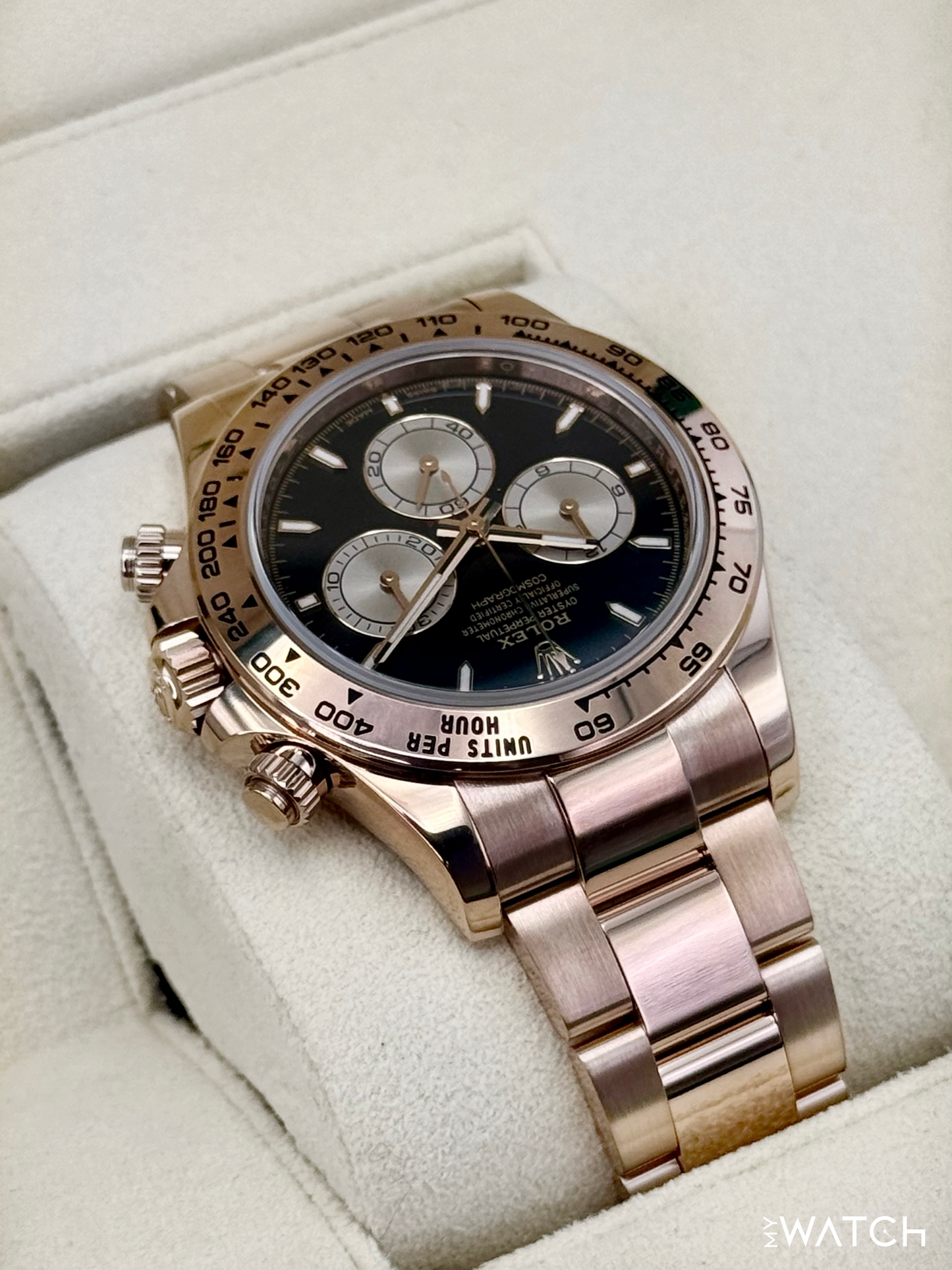 2025 Rolex Daytona 40mm 126505 Rose Gold Black Dial