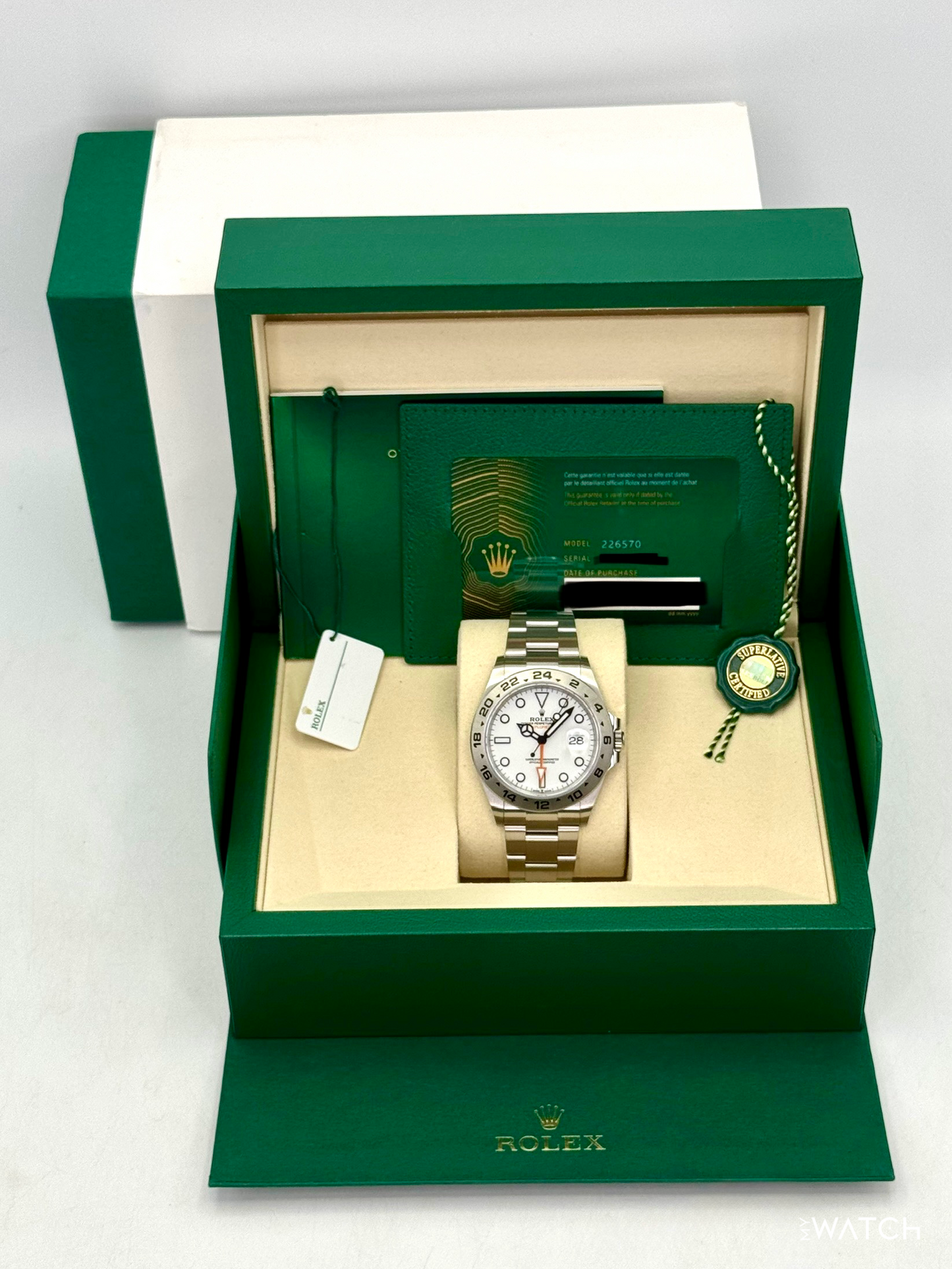 2025 Rolex Explorer II 42mm 226570 Polar White Dial - MyWatchLLC