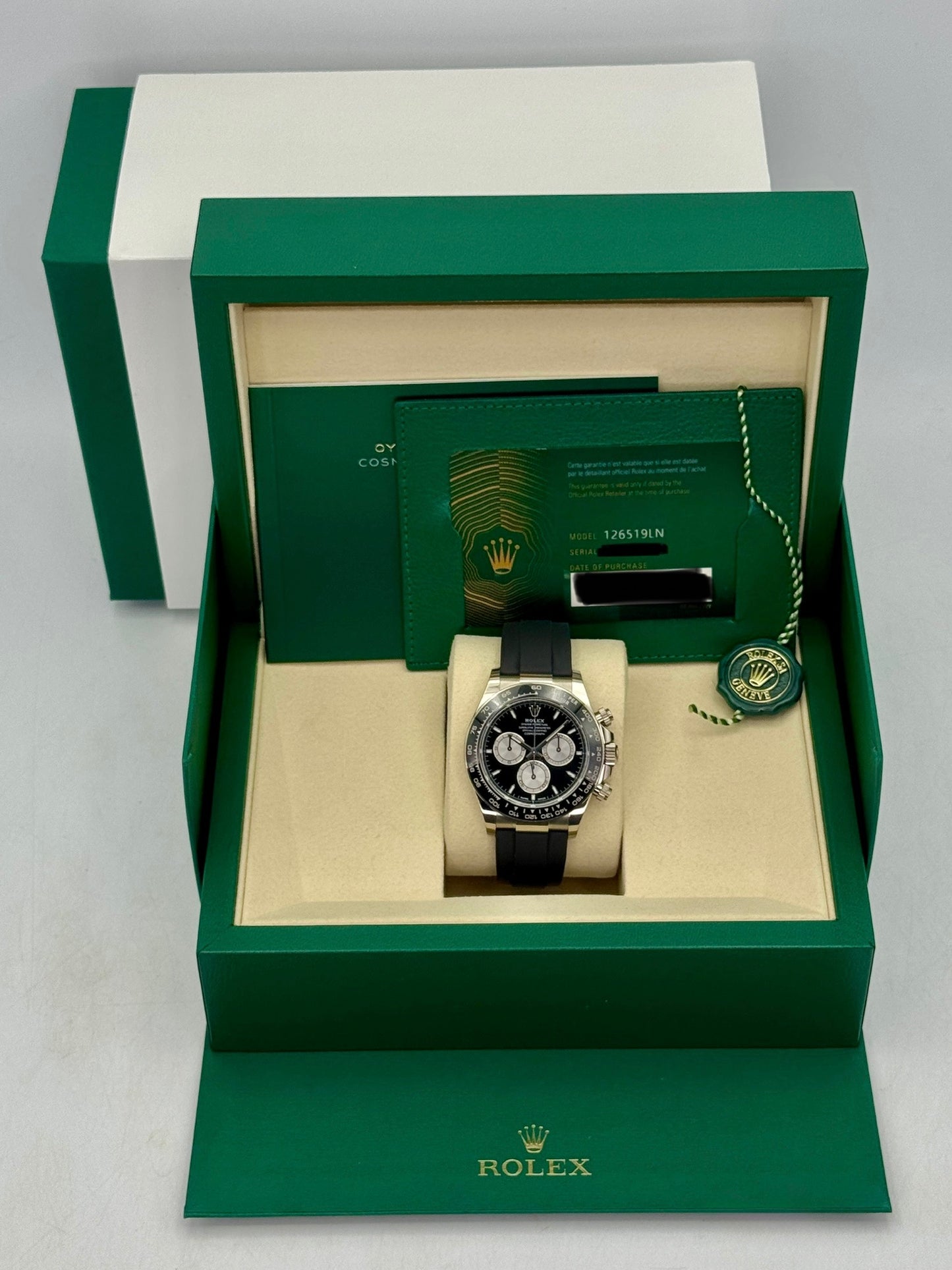 2024 Rolex Daytona "Baby Le Mans" 40mm 126519LN White Gold Black Dial